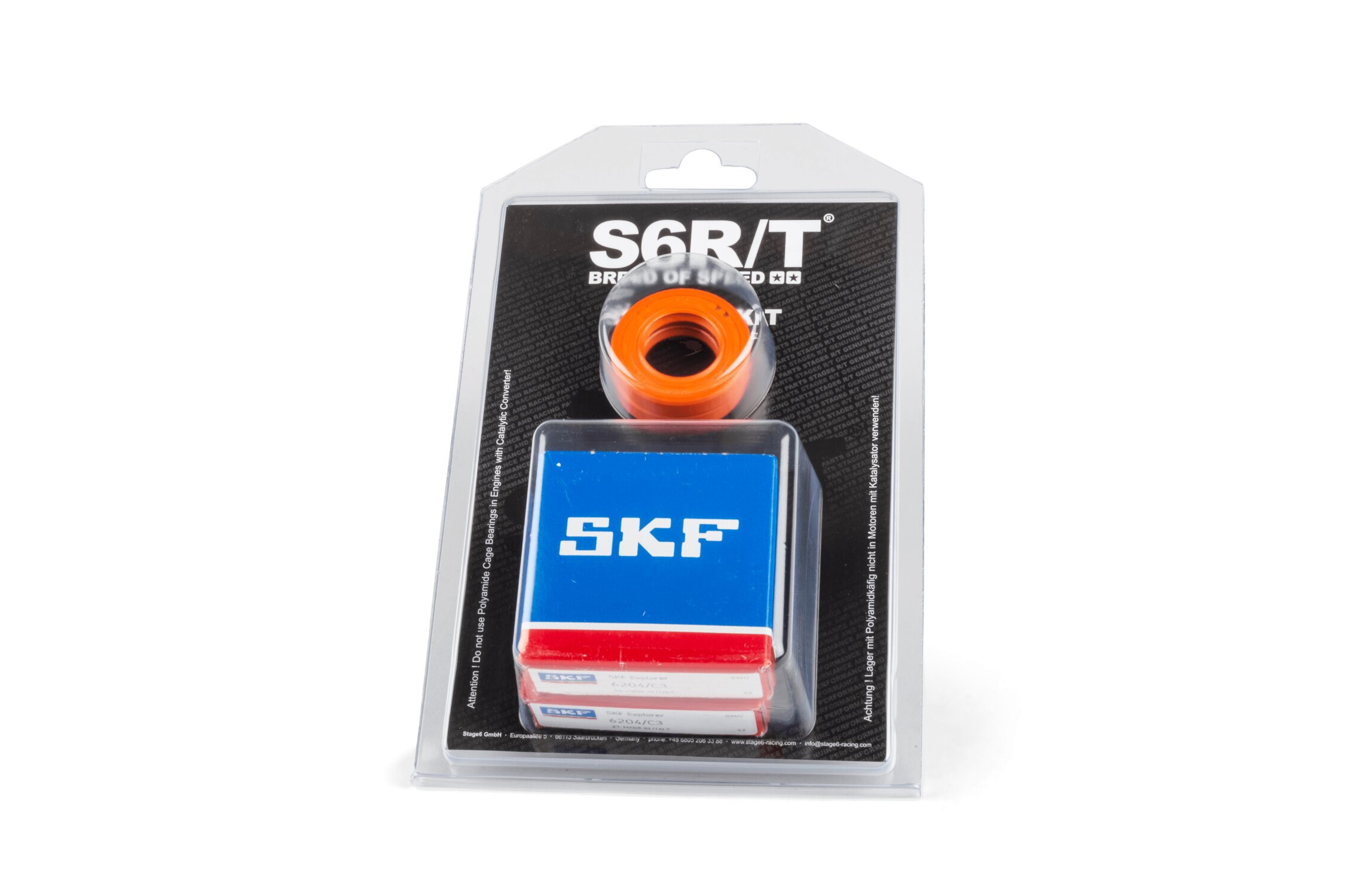 Kurbelwellenlager Set Stage6 R/T C3 Stahl-Käfig Derbi