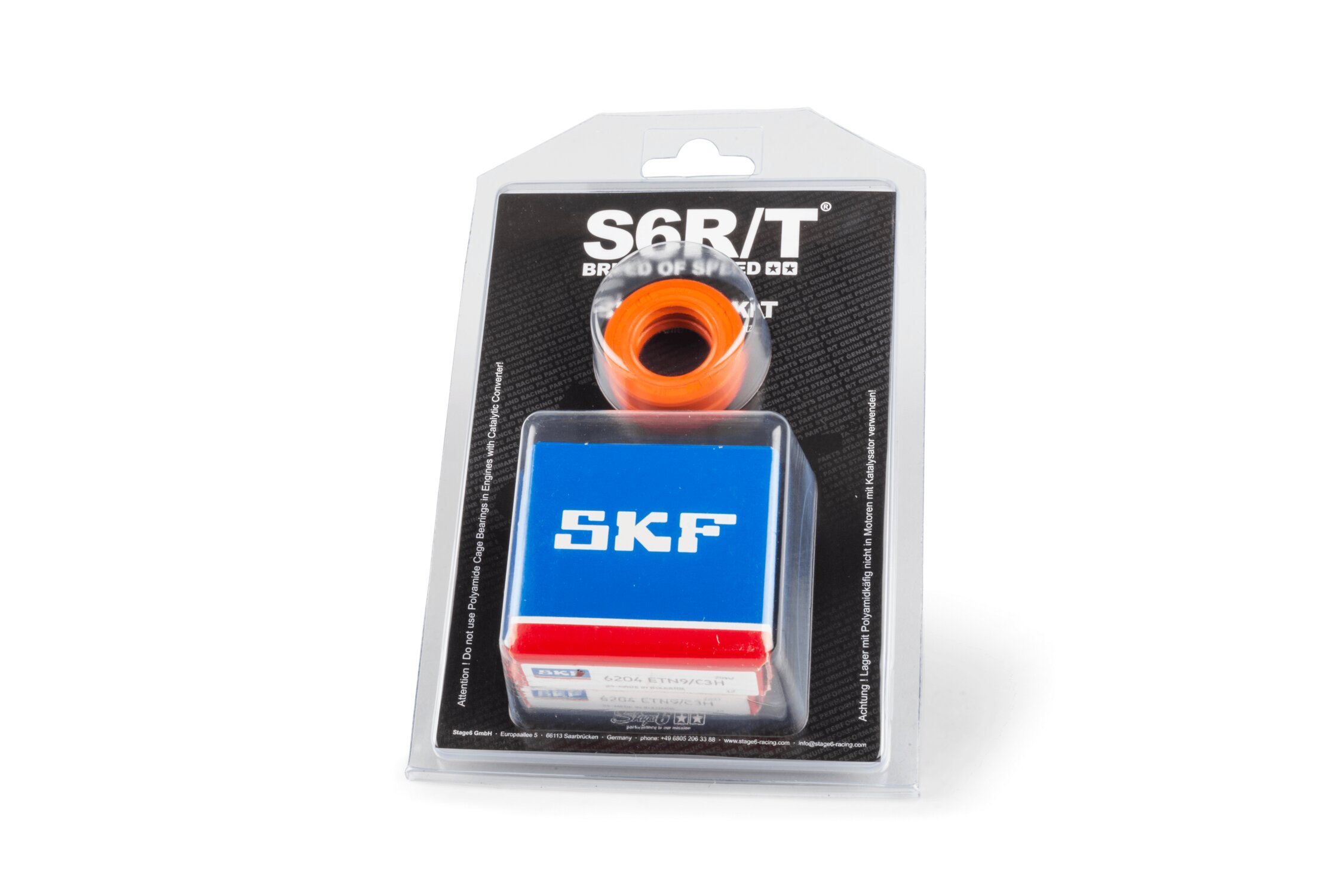 Kurbelwellenlager Set Stage6 R/T C3 Polymer-Käfig Derbi