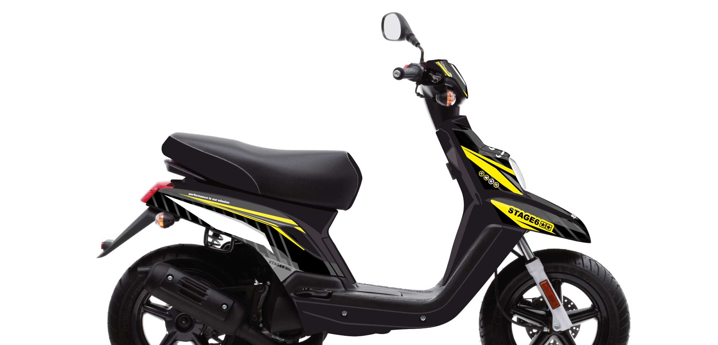 Dekor Kit Yamaha BWs ab 2004 Stage6 Gelb