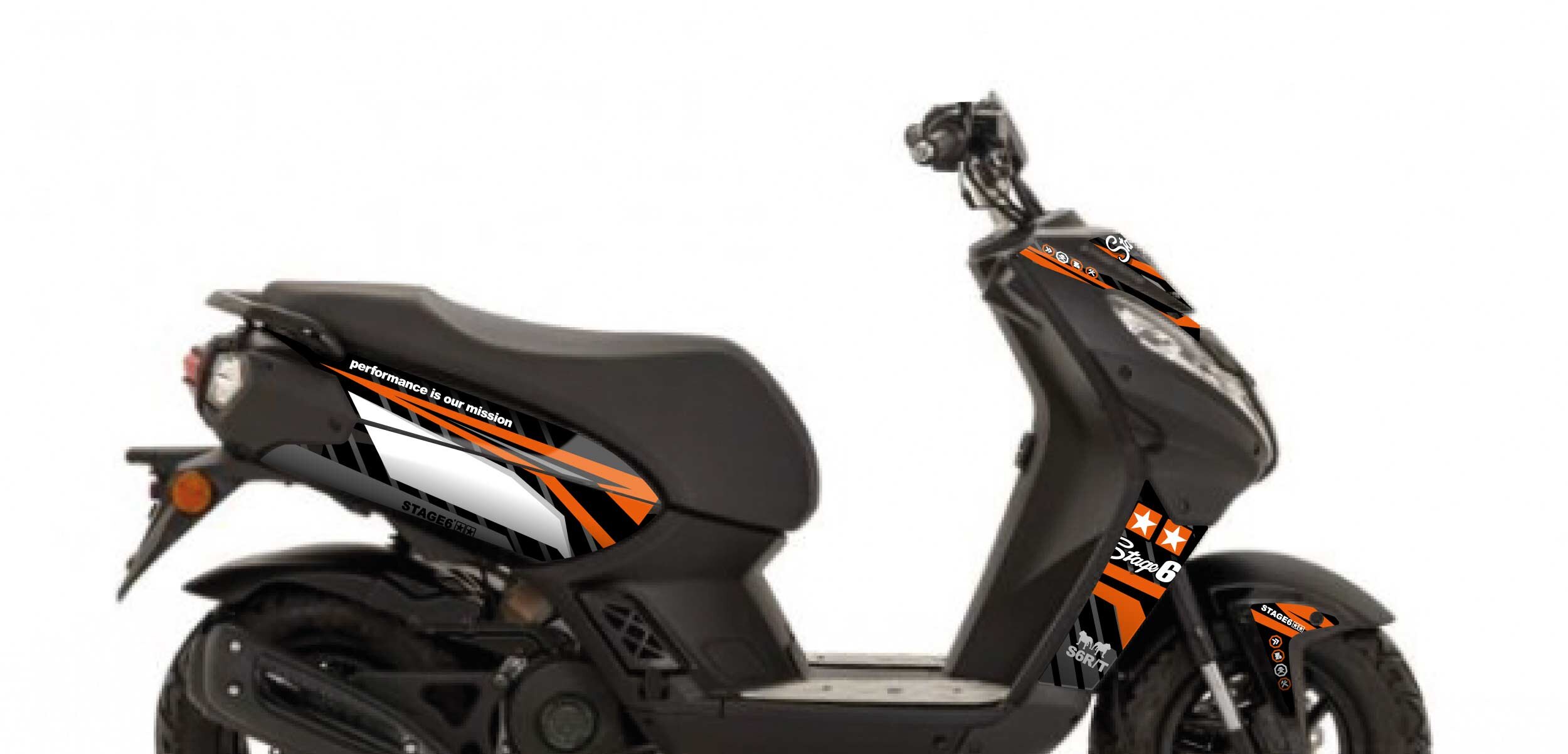 Dekor Kit Peugeot Streetzone Stage6 Orange