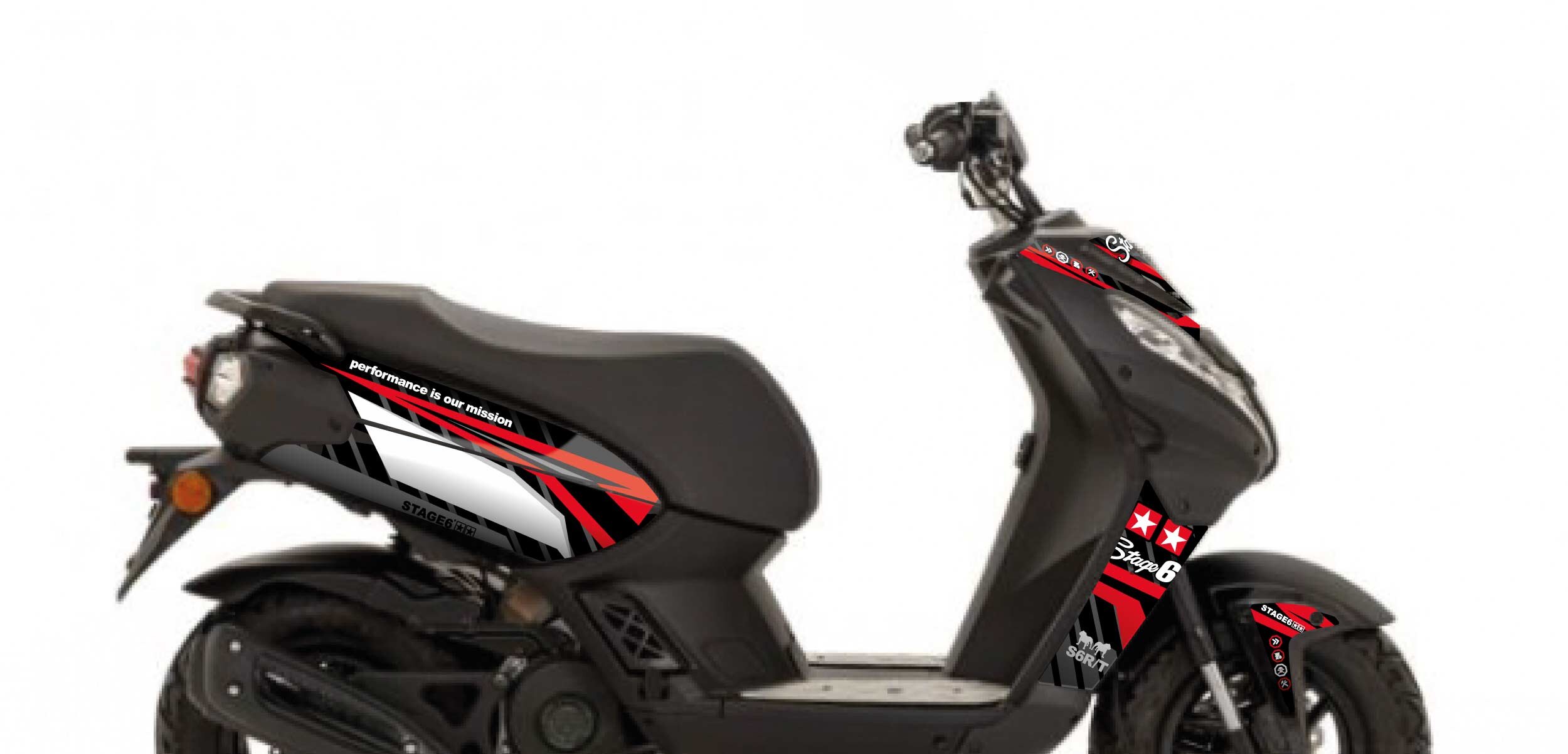 Dekor Kit Peugeot Streetzone Stage6 Rot