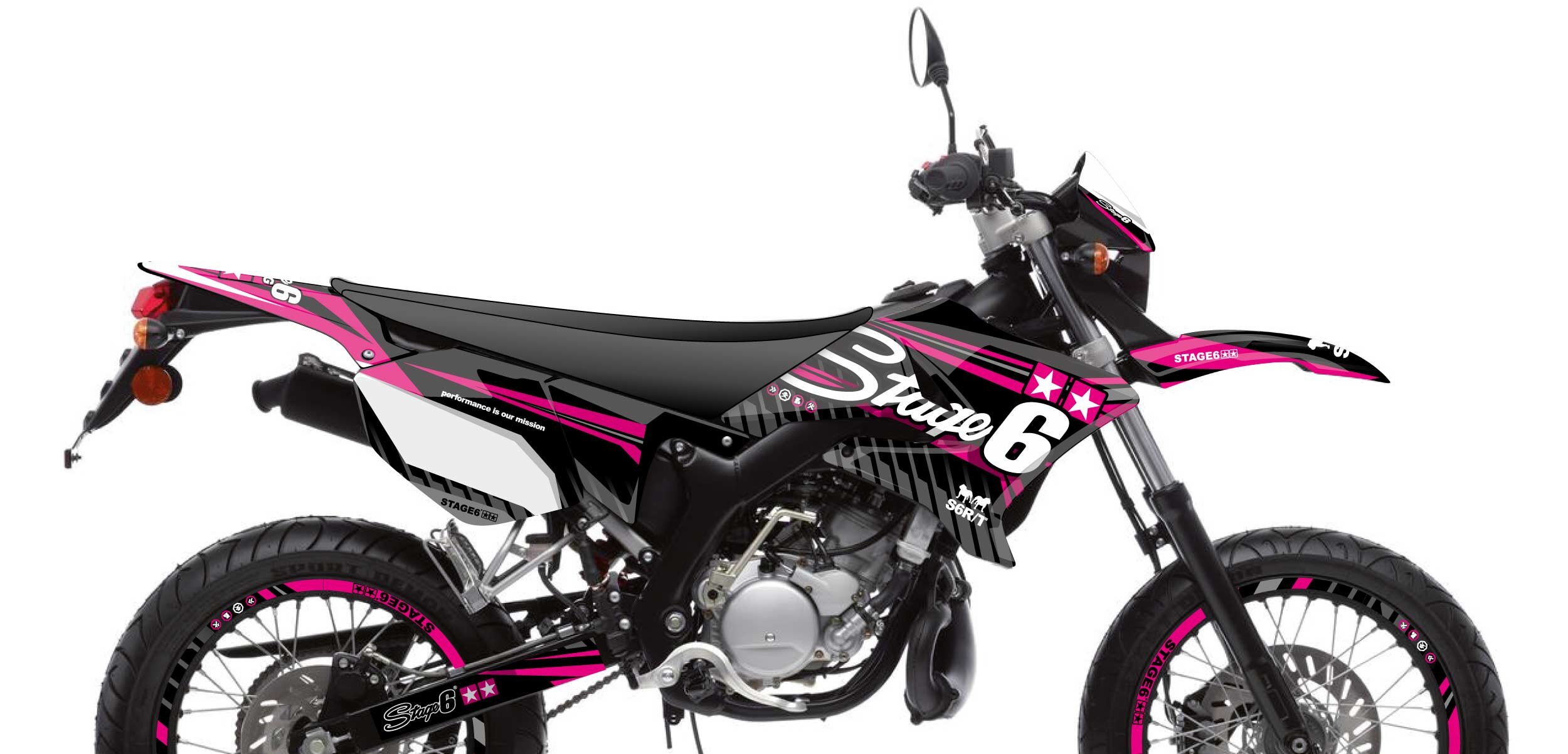 Dekor Kit Yamaha DT 50 Stage6 Pink