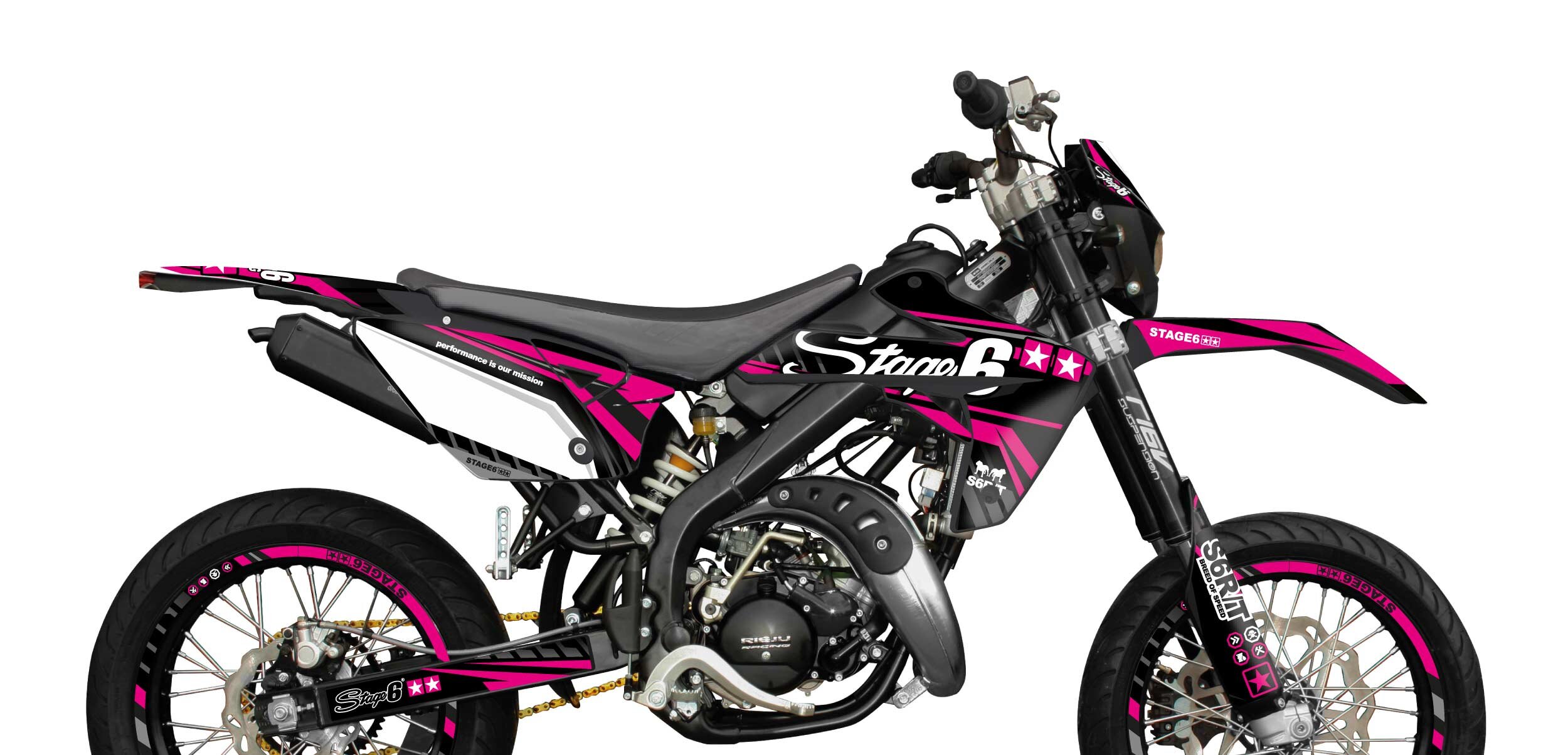 Dekor Kit Rieju MRT 2009 - 2021 Stage6 Pink