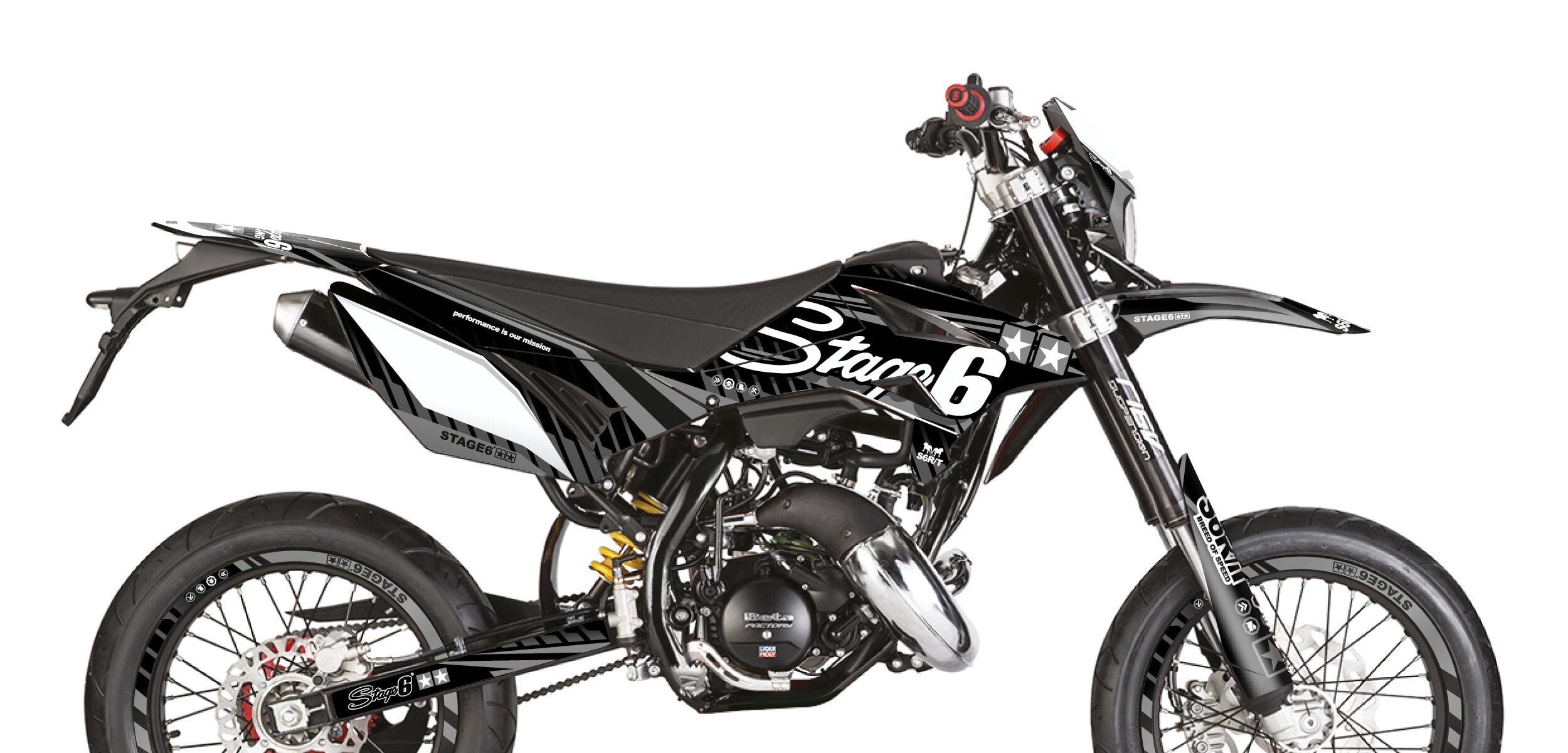 Dekor Kit Beta RR 2011 - 2020 Stage6 Schwarz