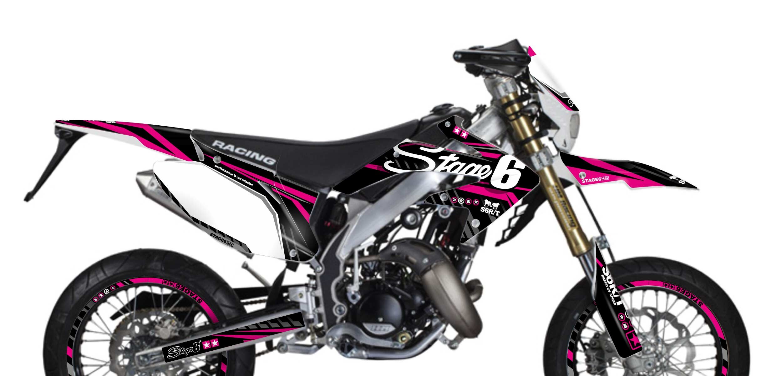 Dekor Kit Honda HM 50 Stage6 Pink