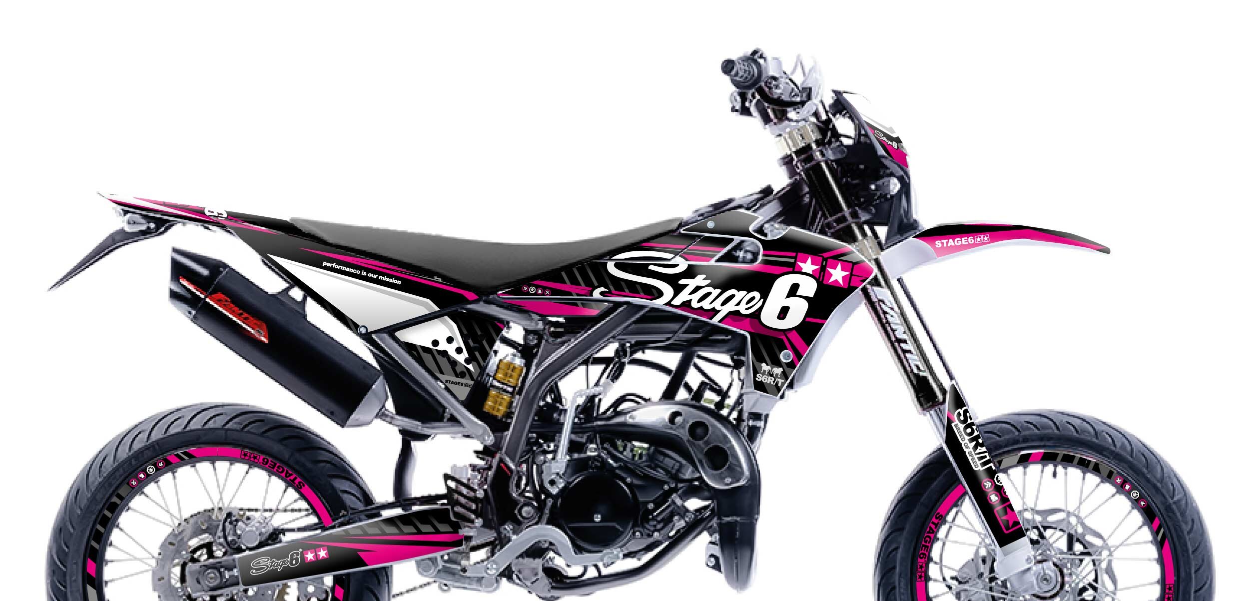 Dekor Kit Fantic XM 50 2017 - 2022 Stage6 Pink