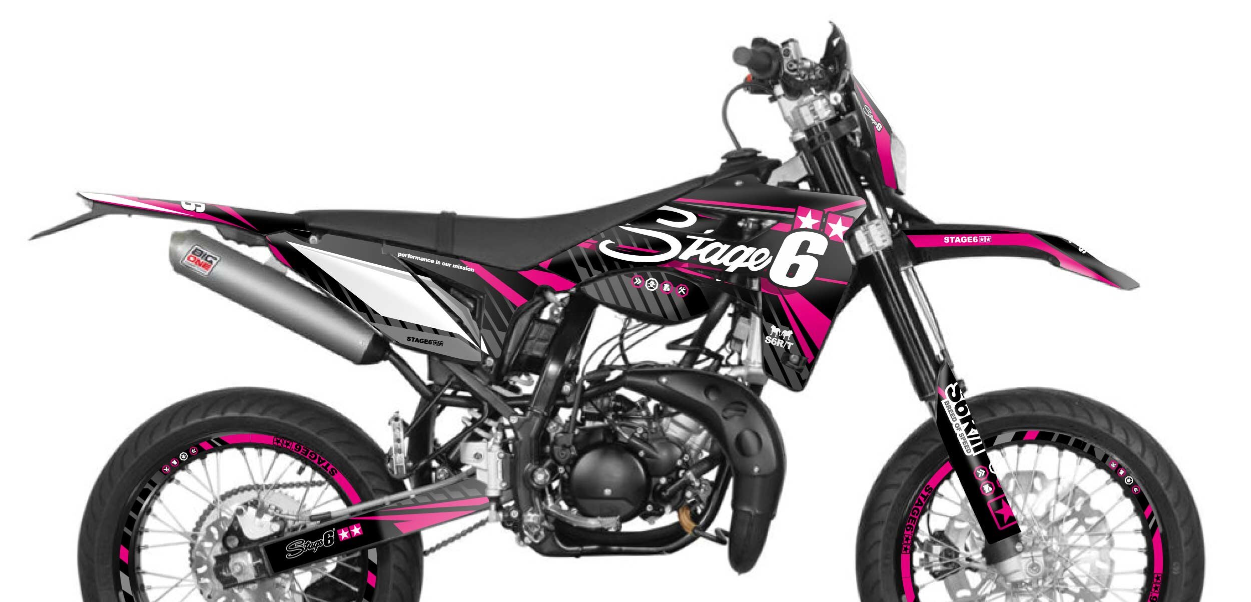Dekor Kit Sherco SM-R 50 ab 2018 Stage6 Pink
