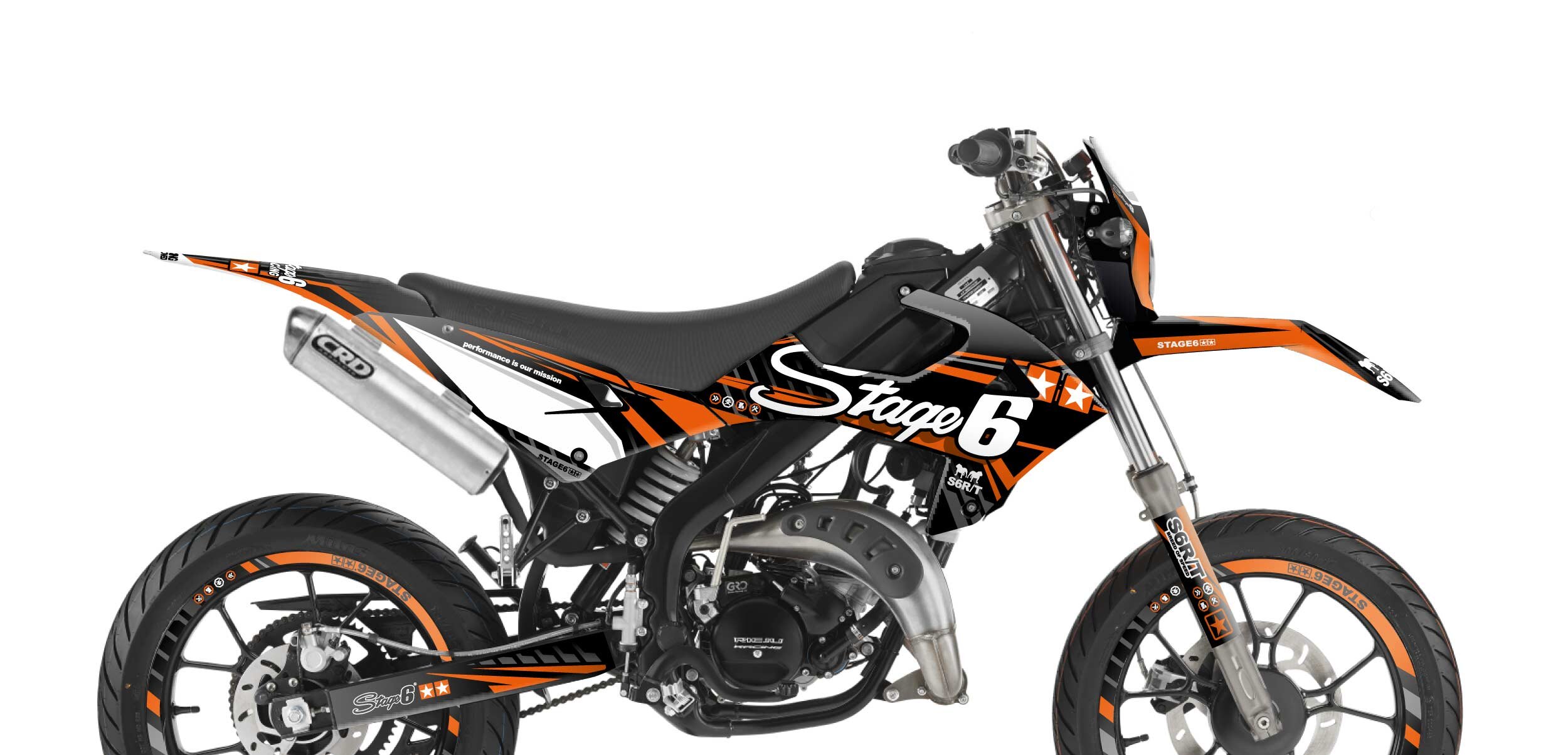 Dekor Kit Rieju MRT ab 2022 Stage6 Orange