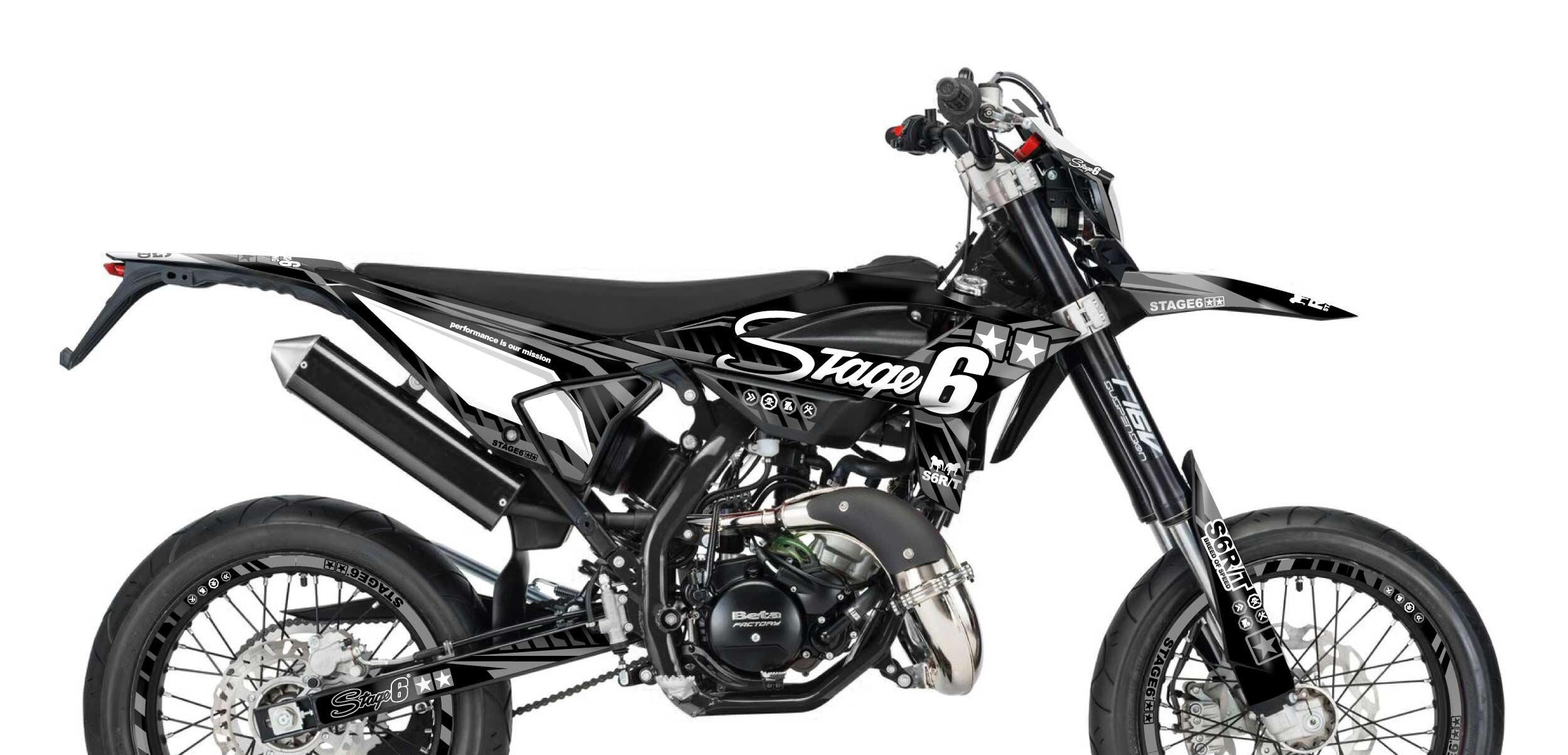 Dekor Kit Beta RR ab 2021 Stage6 Schwarz