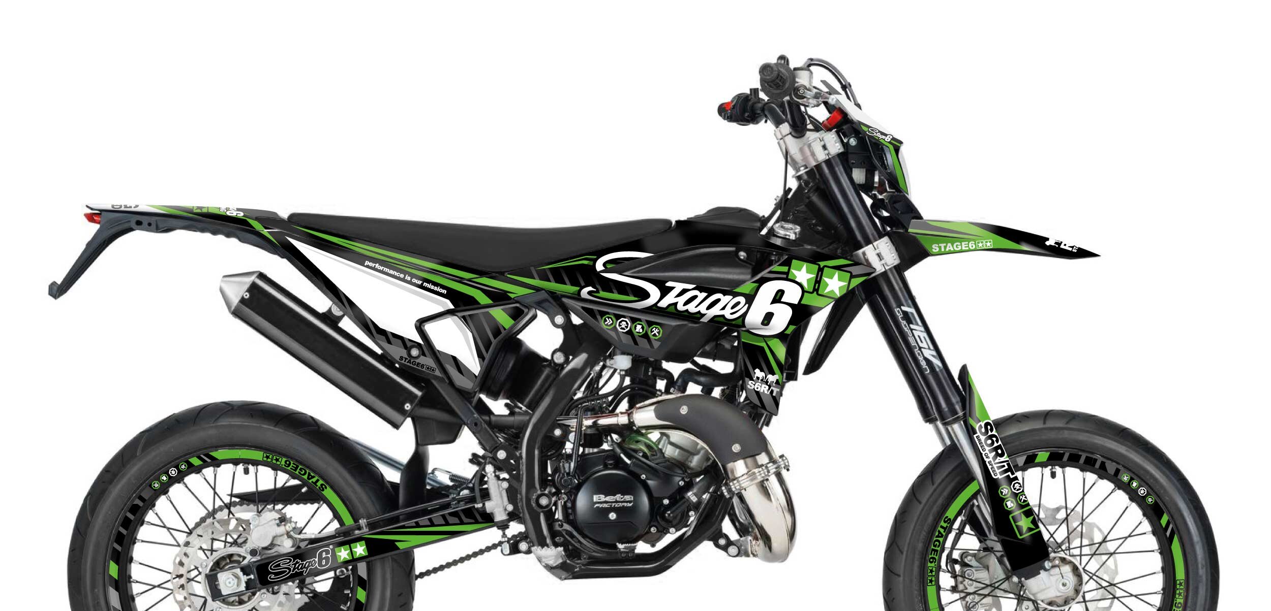 Dekor Kit Beta RR ab 2021 Stage6 Grün