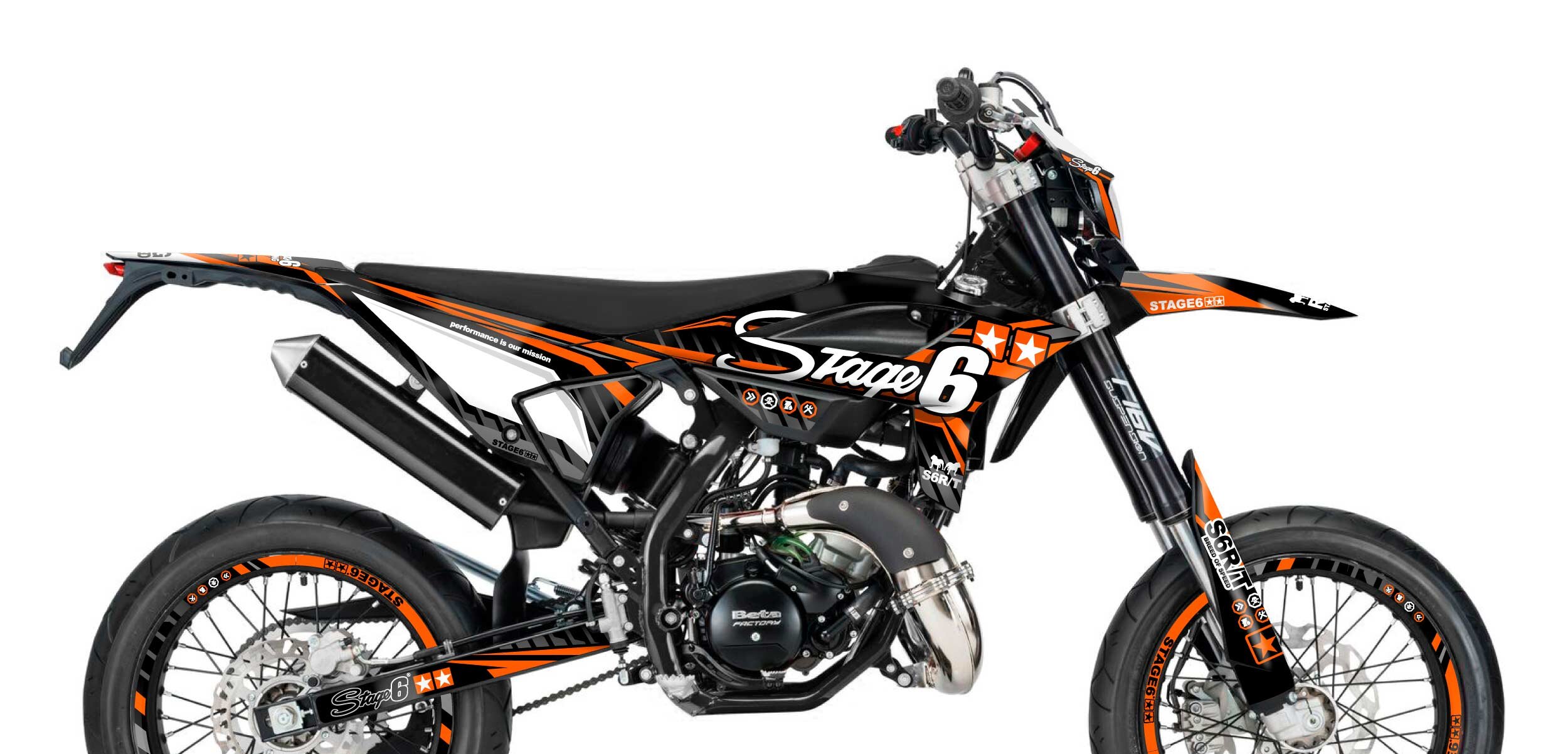 Dekor Kit Beta RR ab 2021 Stage6 Orange