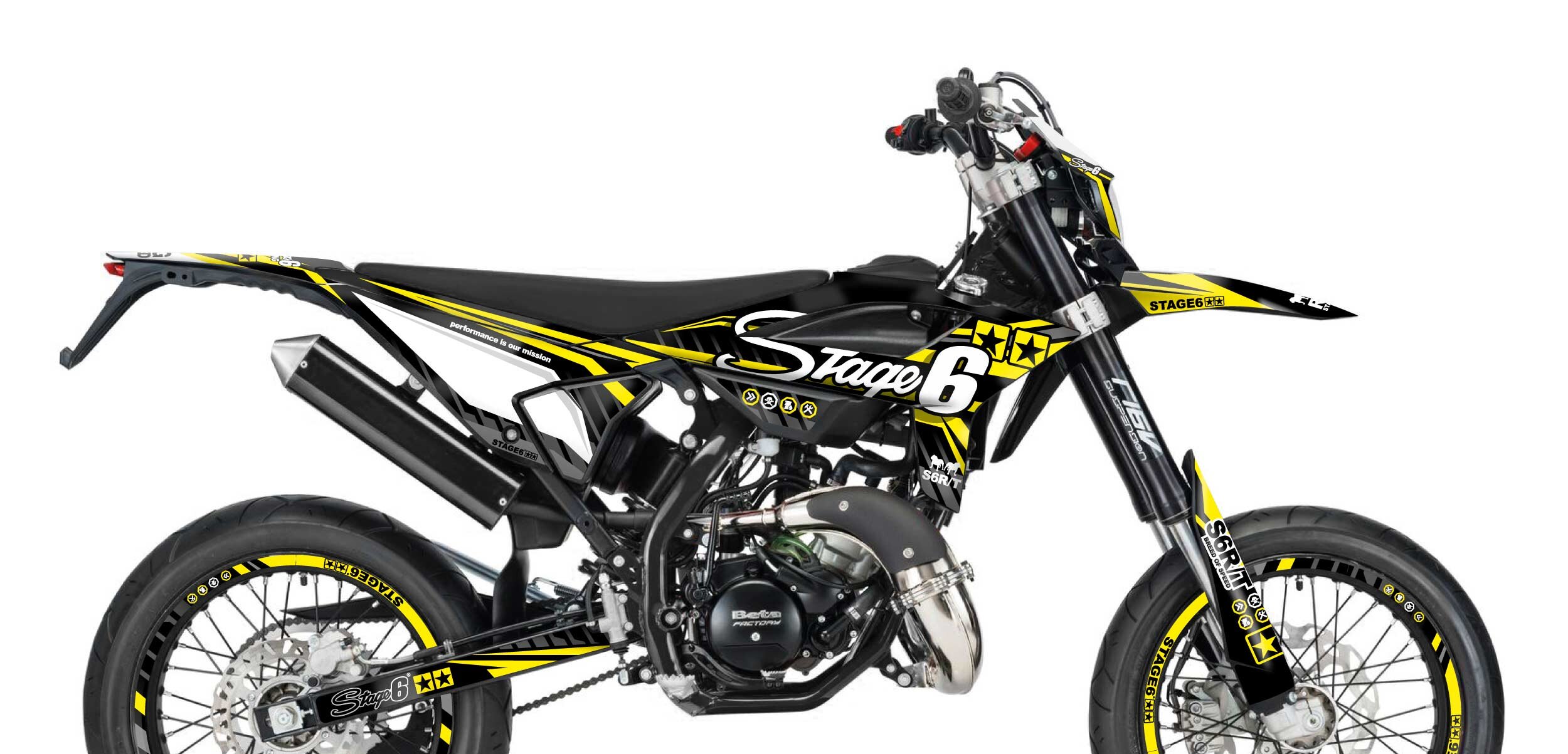 Dekor Kit Beta RR ab 2021 Stage6 Gelb