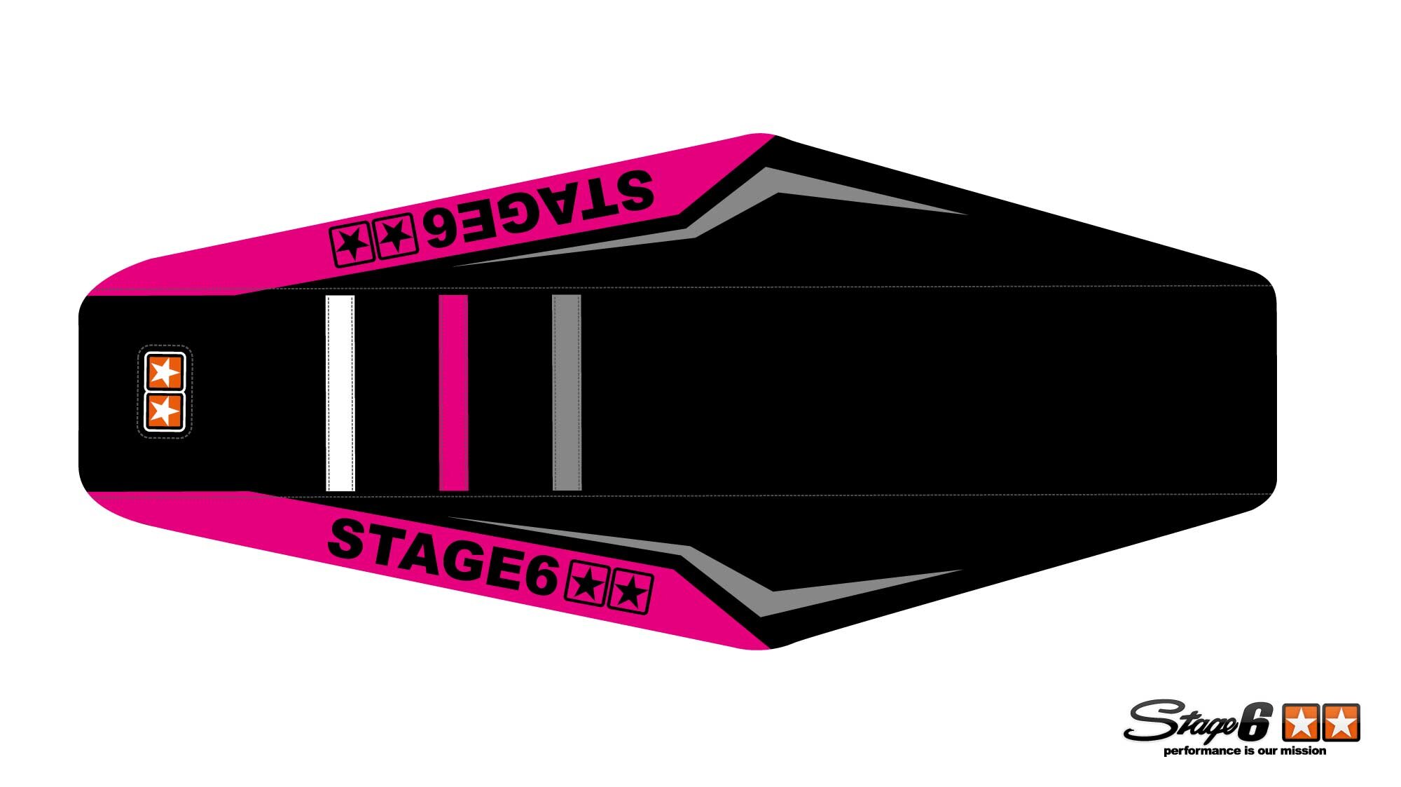 Sitzbezug Yamaha DT Stage6 Full Covering Pink