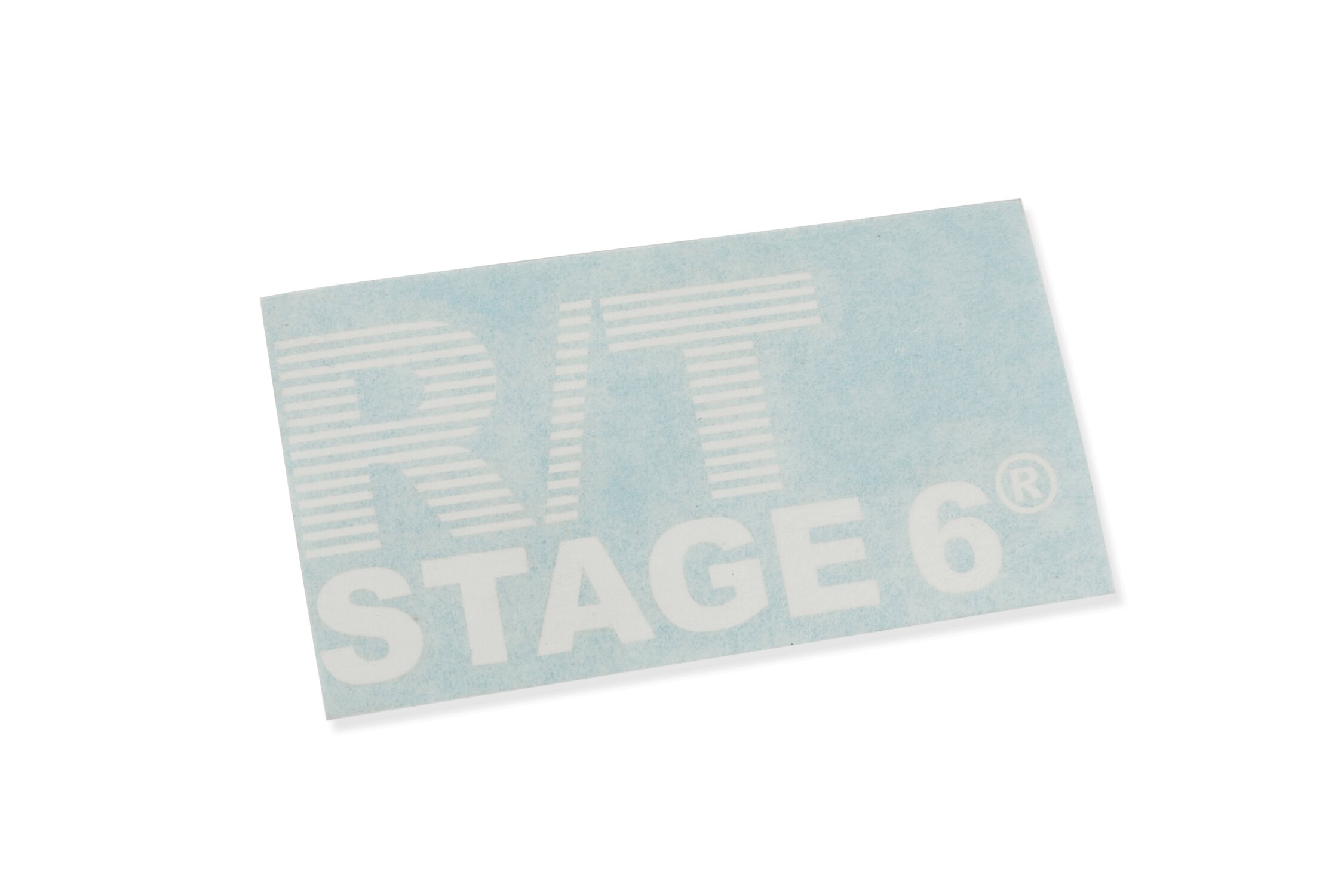 Aufkleber Stage6 R/T Stripes 70x35mm Weiss