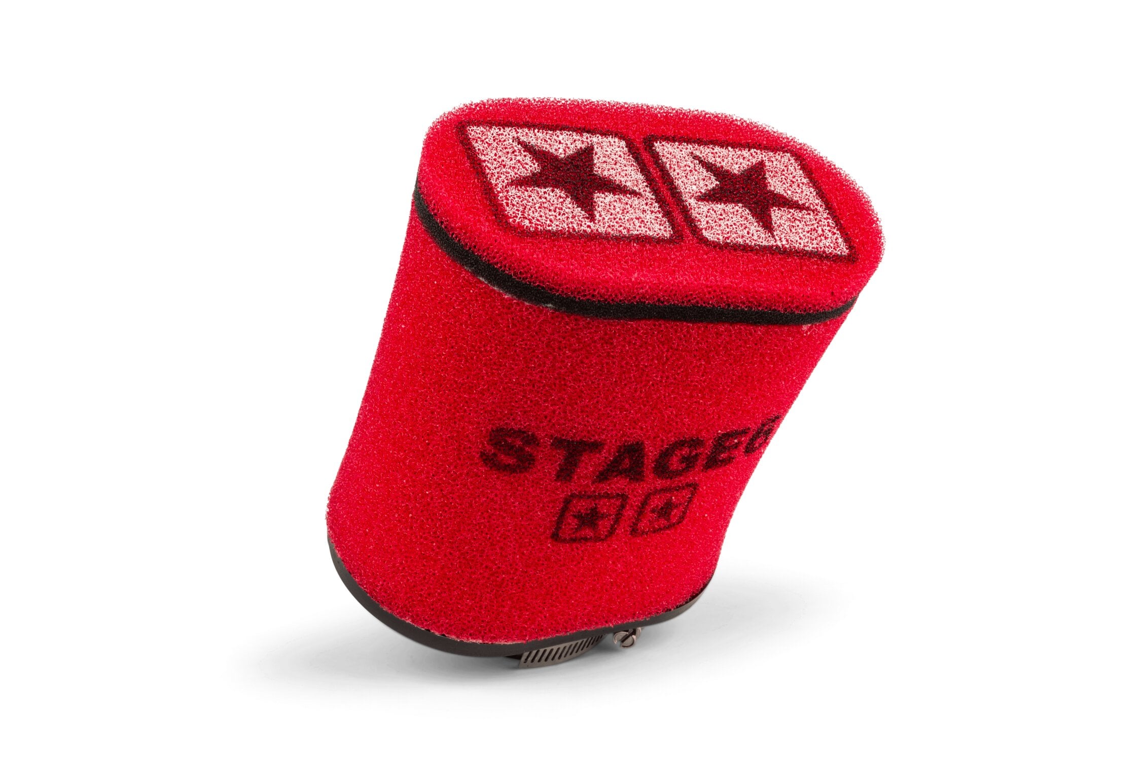 Racingluftfilter Stage6 Double Layer gross AW 70mm Rot