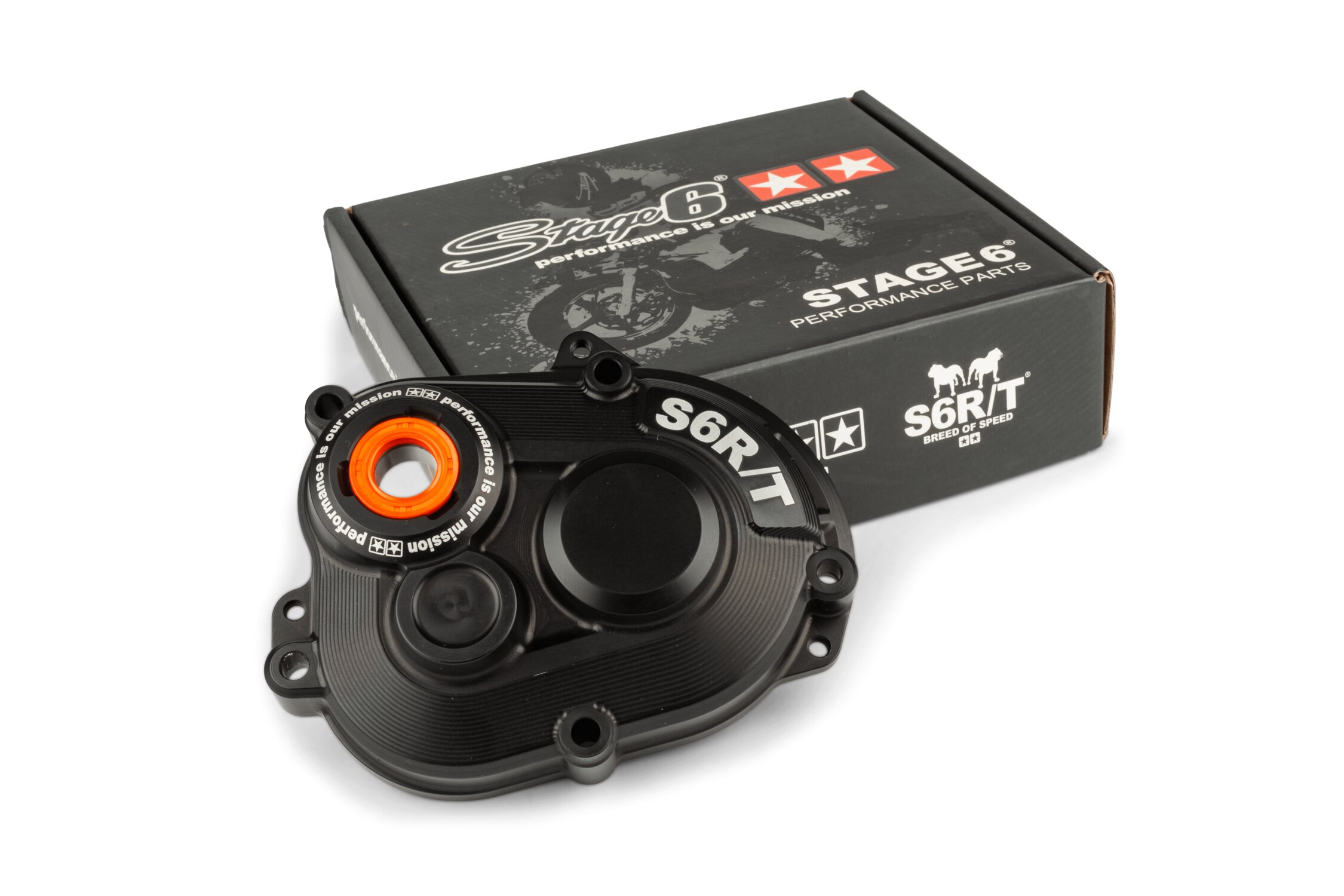 Getriebedeckel Stage6 R/T MK2 Piaggio Zip Schwarz