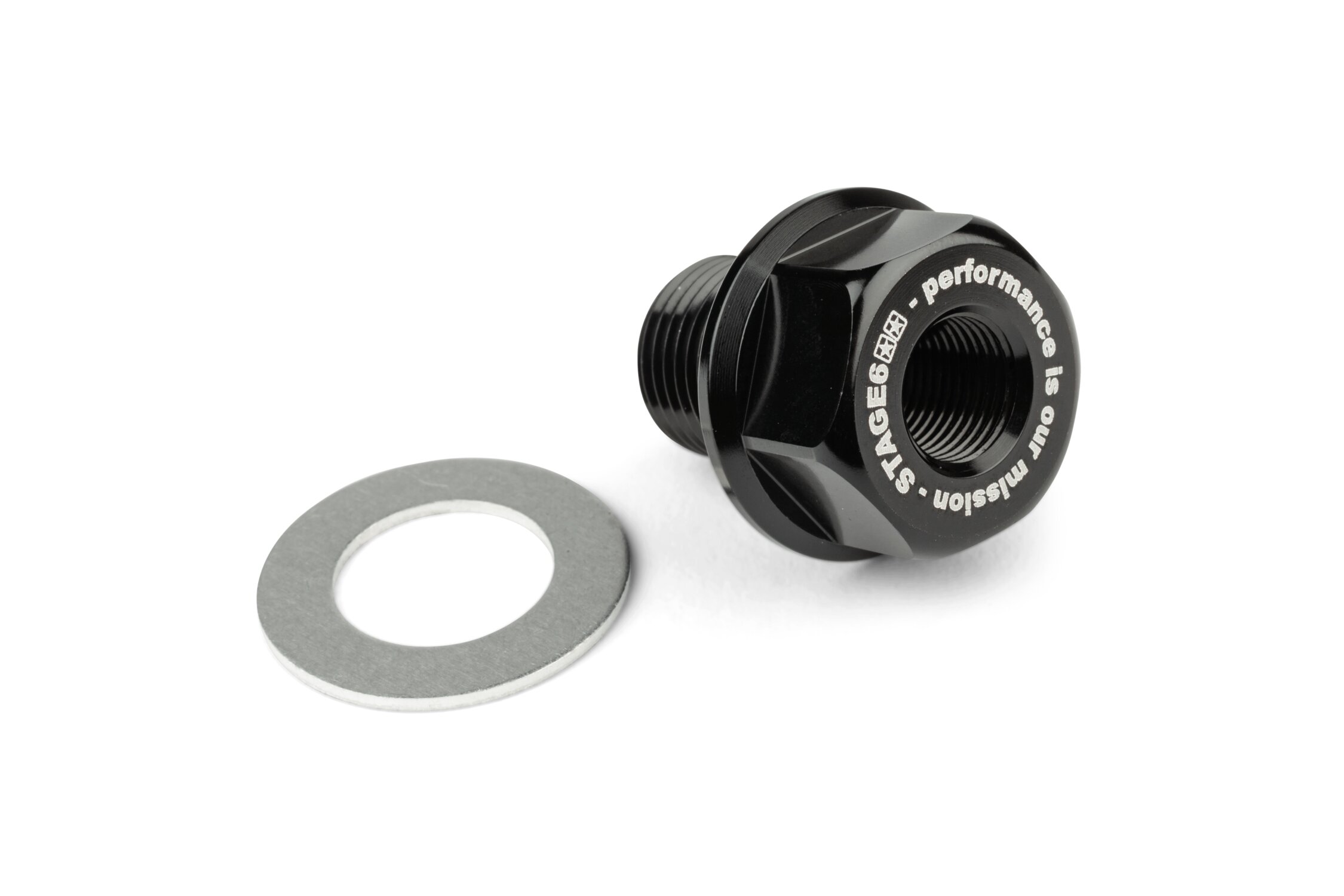 Adapter Temperaturgeber Stage6 M14x1.25x15mm AM6 schwarz
