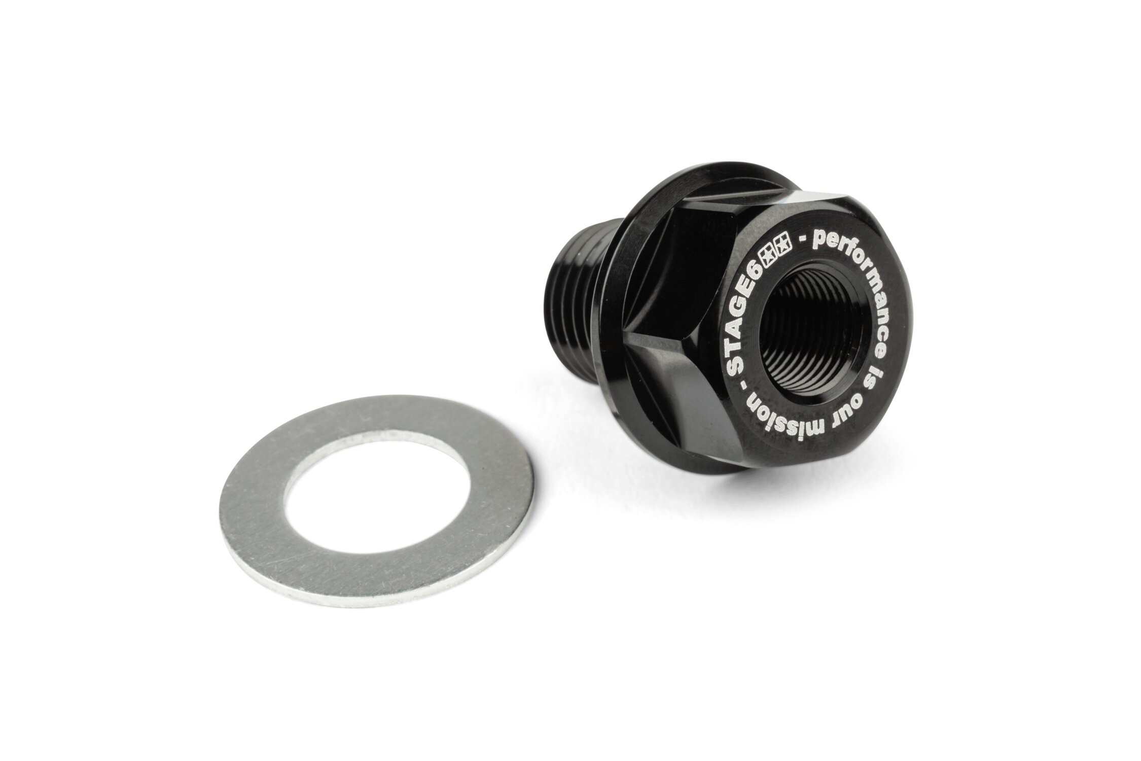 Adapter Temperaturgeber Stage6 M14x1.5x15mm Derbi Schwarz