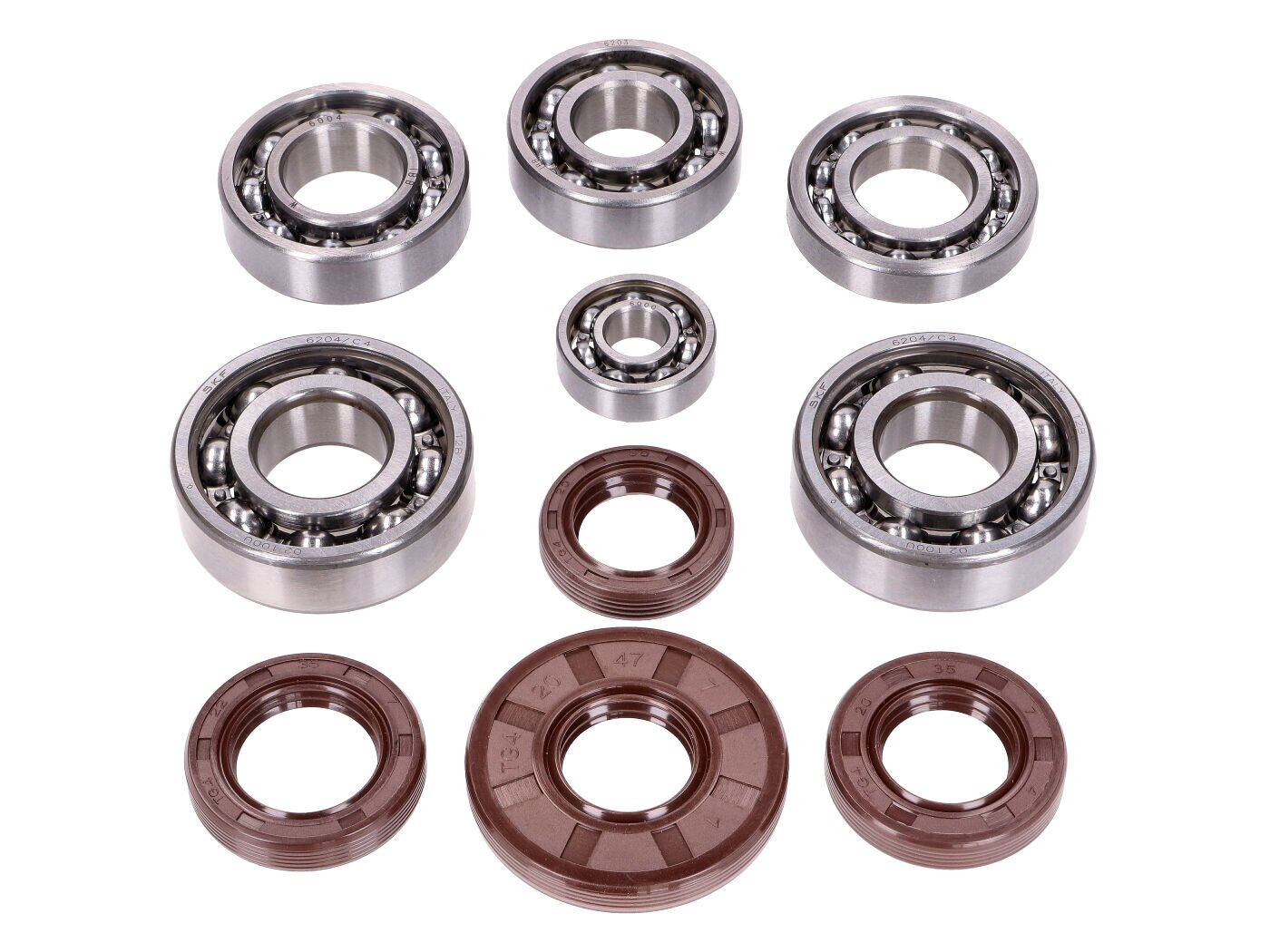 Kugellager Set Schmitt Metallkäfig C4 Simson M500 Motor