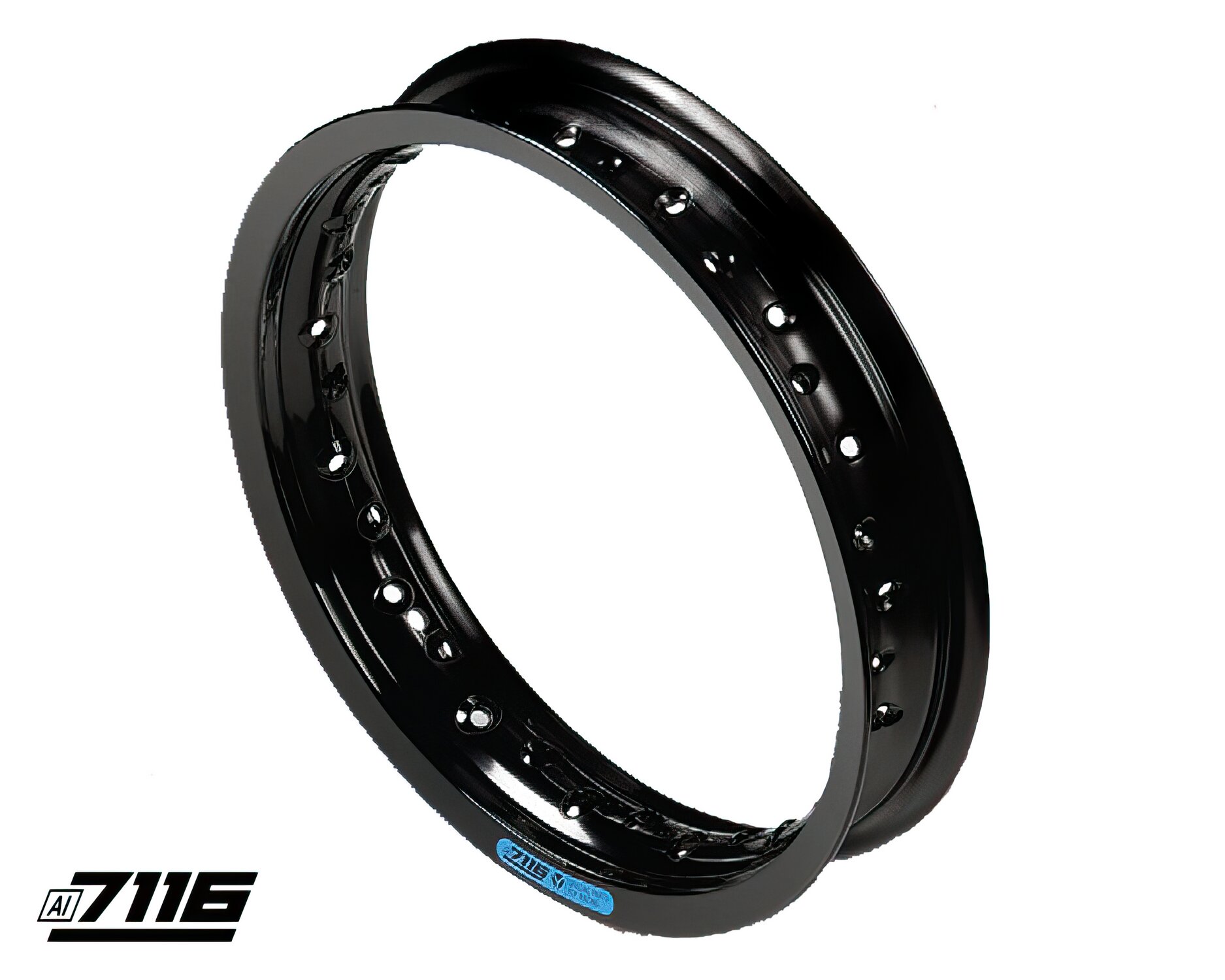 Felge vorn / hinten Alu 7116 12x1,85 schwarz Pit Bike / Dirt Bike