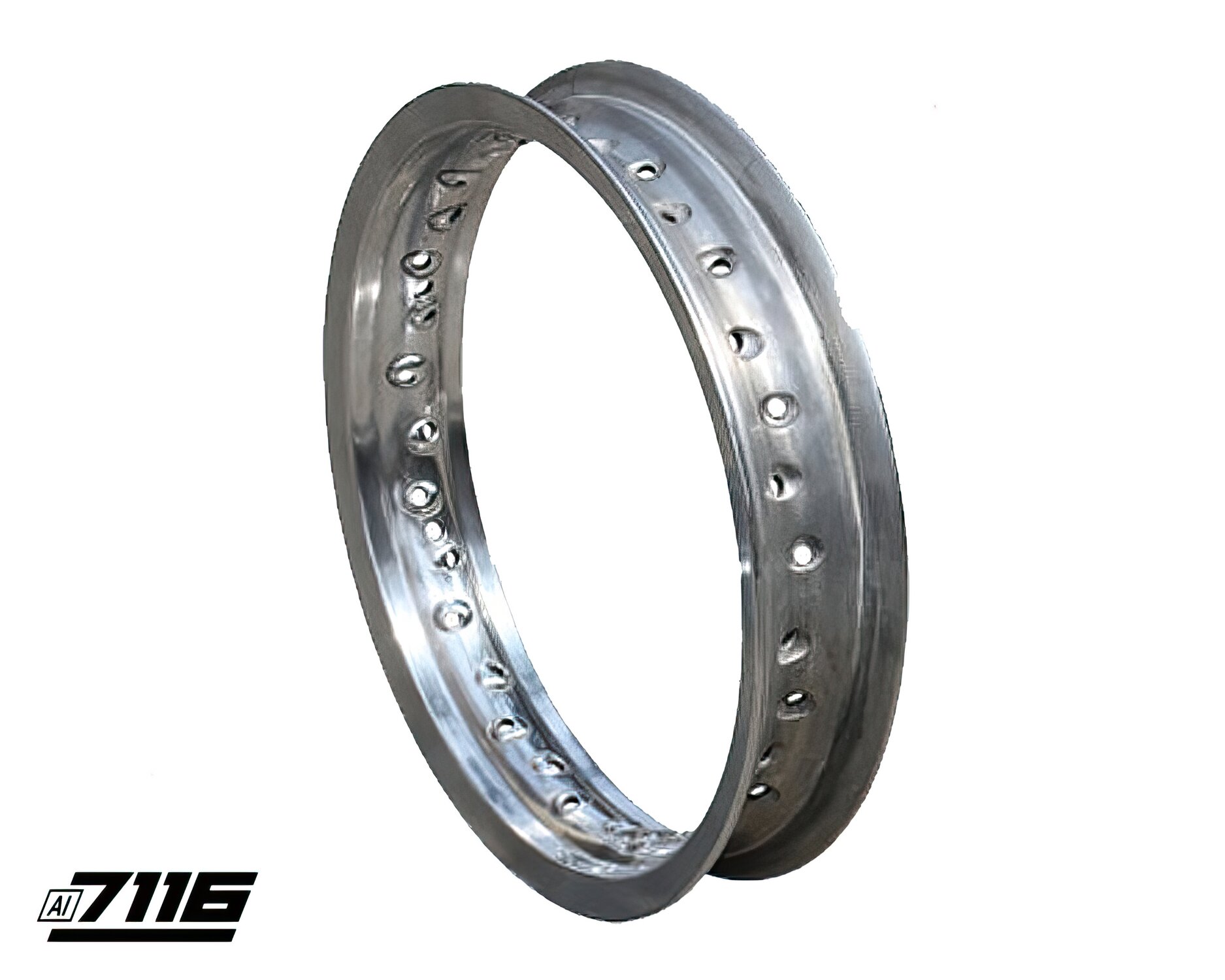 Felge hinten Alu 7116 12x1,85 silber Pit Bike / Dirt Bike