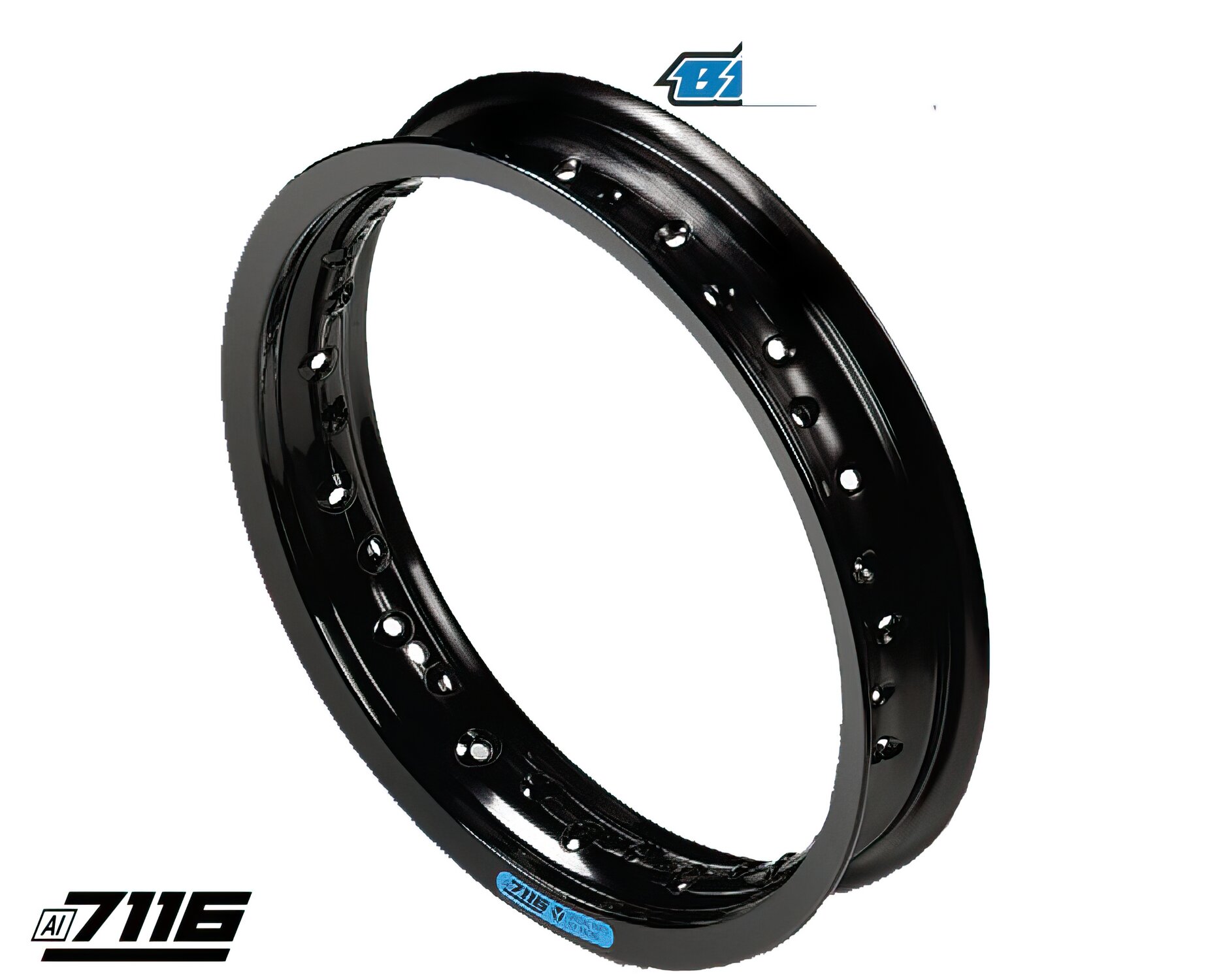 Felge Alu 14x1,85 schwarz Pit Bike / Dirt Bike