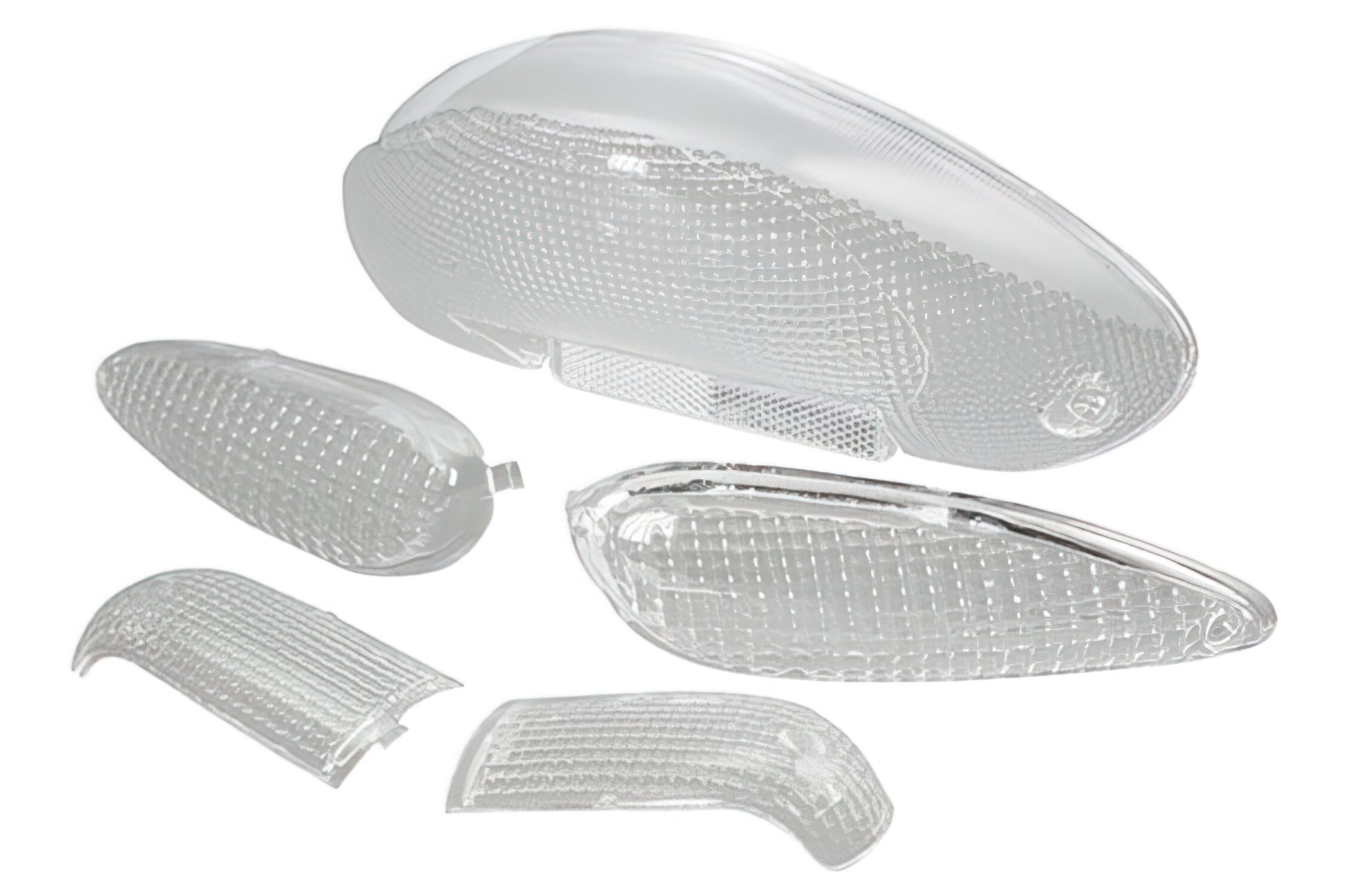 Blinkergläser und Rücklicht STR8 Suzuki Katana weiß