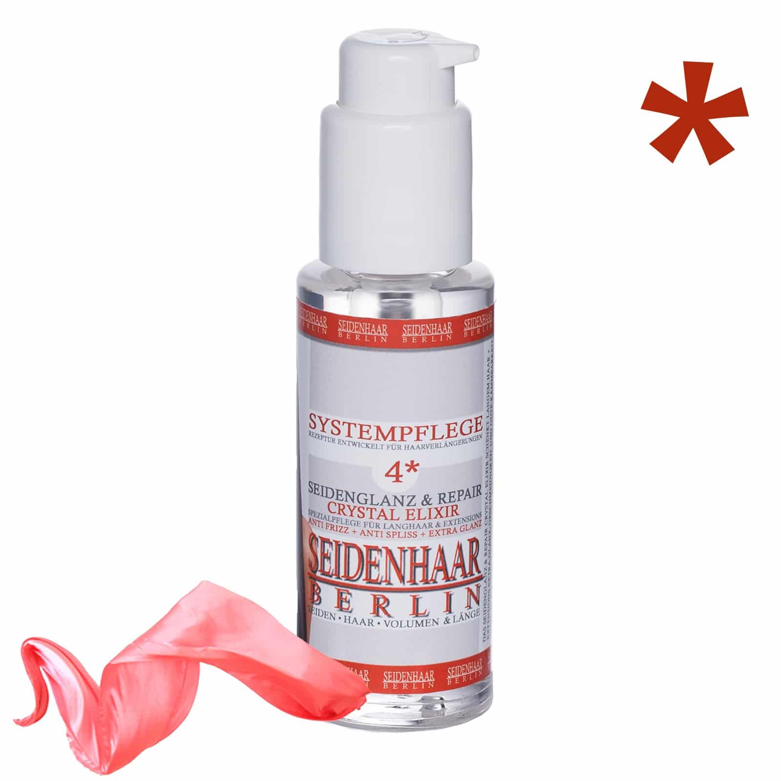 Haarfluid für Extensions: Seidenglanz & Repair - Crystal Elixir (Serum) : 50 ml / 100% vegan