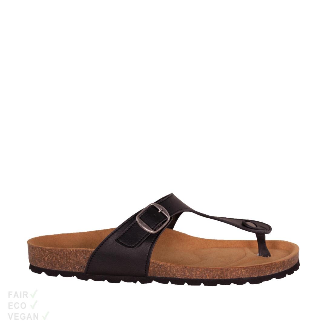 Shoezuu Toe Post Sandalen schwarz 41