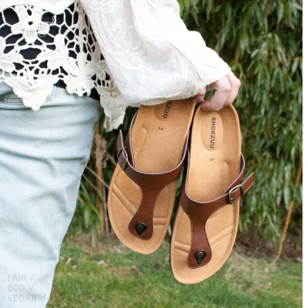 Shoezuu Toe Post Sandalen nut 43