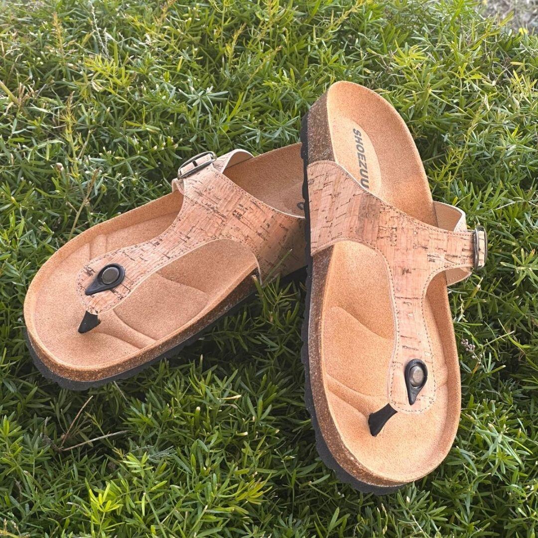Shoezuu Toe Post Sandalen cork 38