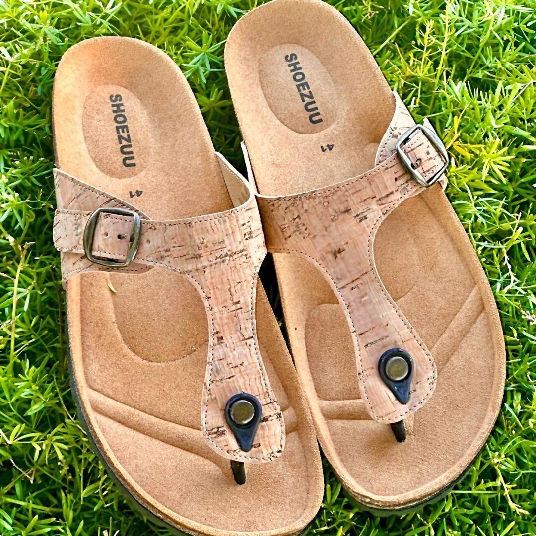 Shoezuu Toe Post Sandalen cork 42