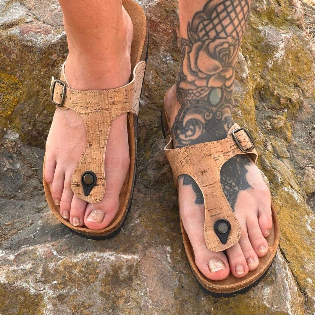 Shoezuu Toe Post Sandalen cork 45