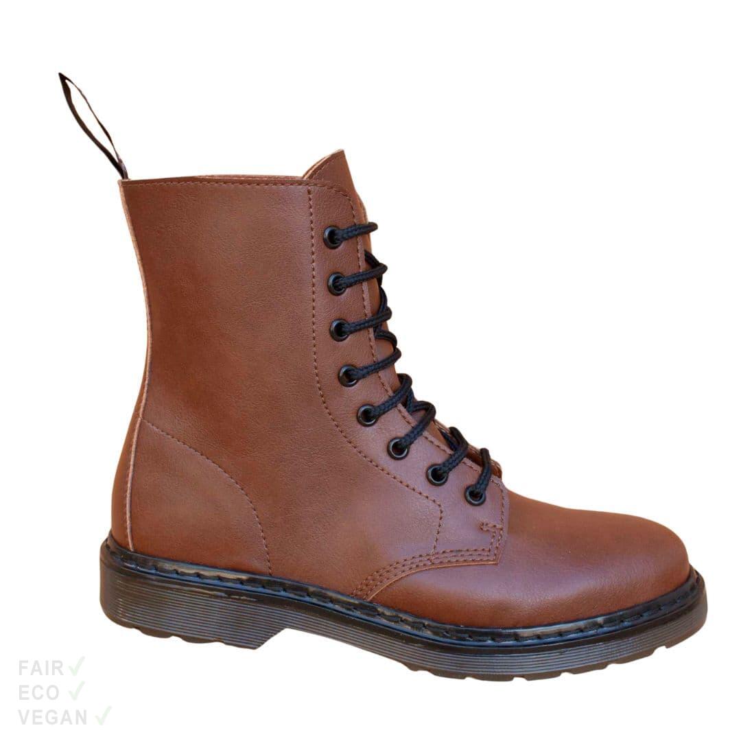 Shoezuu 8 Eye UK Boots nutbrown
