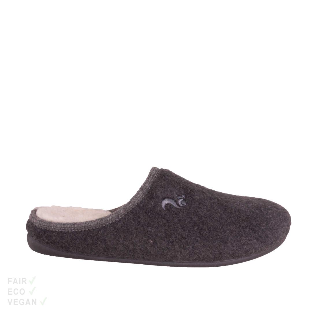 Thies Hausschuhe Organic Cotton Slipper schwarz 38
