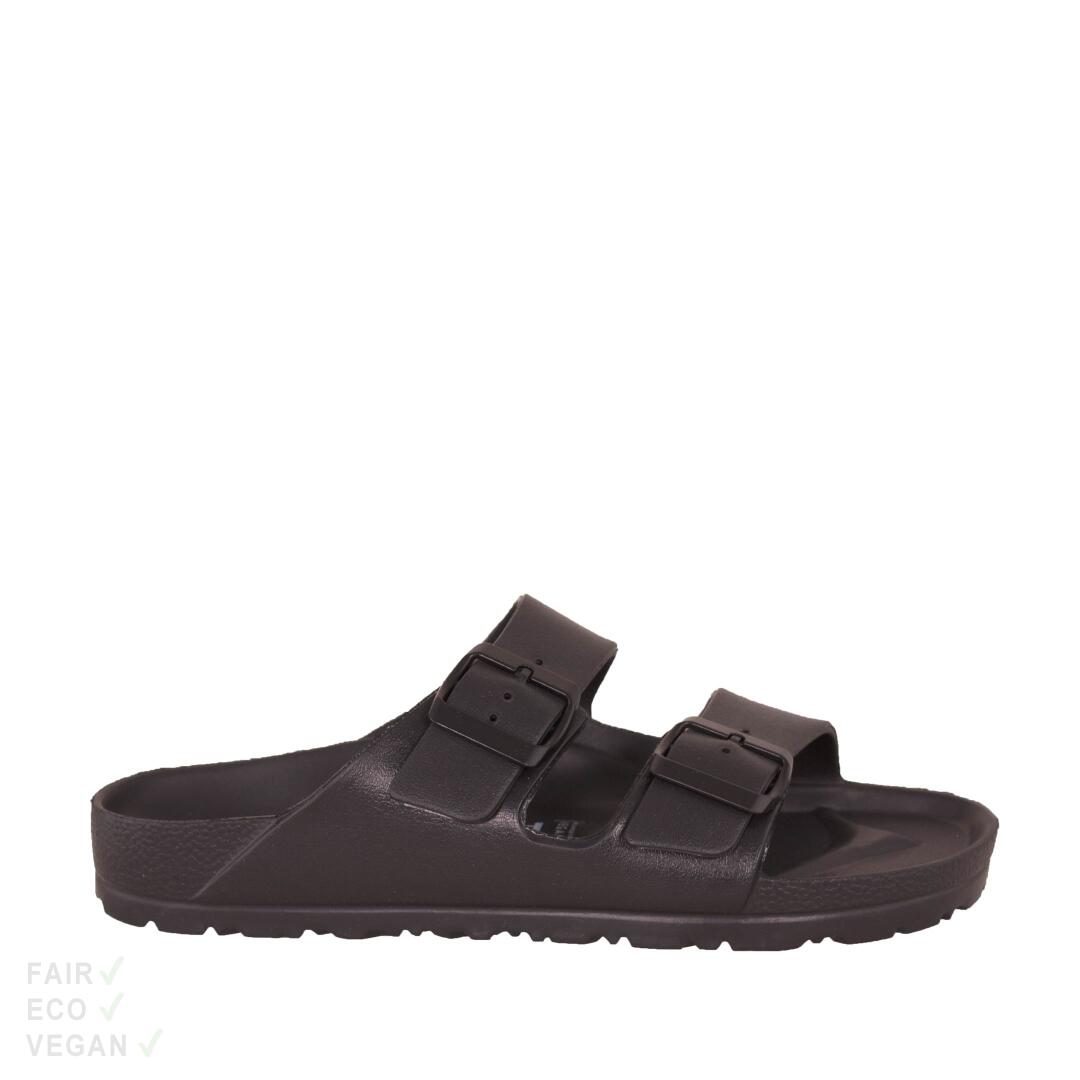 Natural World Eco Strand Sandalen schwarz 40