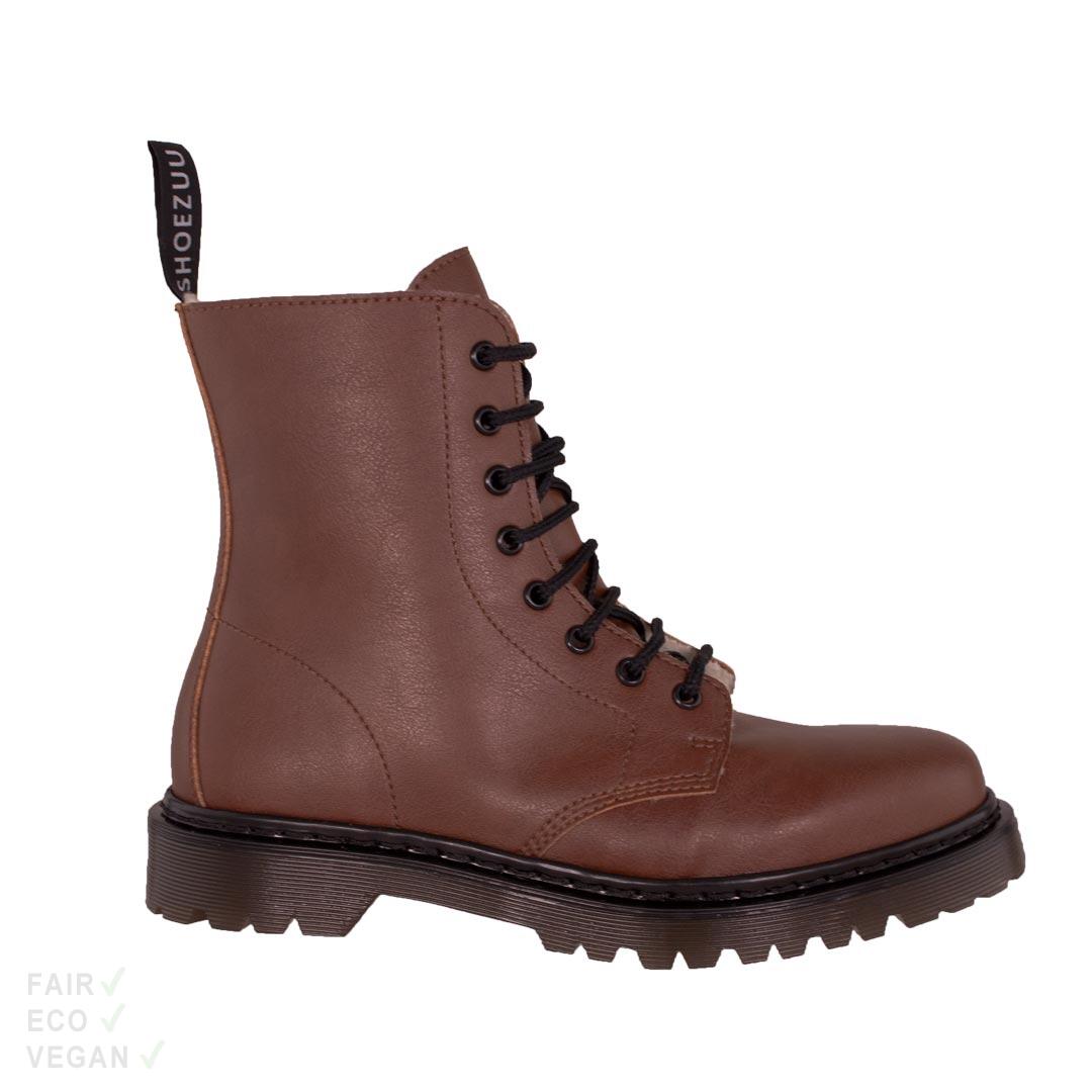 Shoezuu 8 Eye UK Boots Winter nussbraun