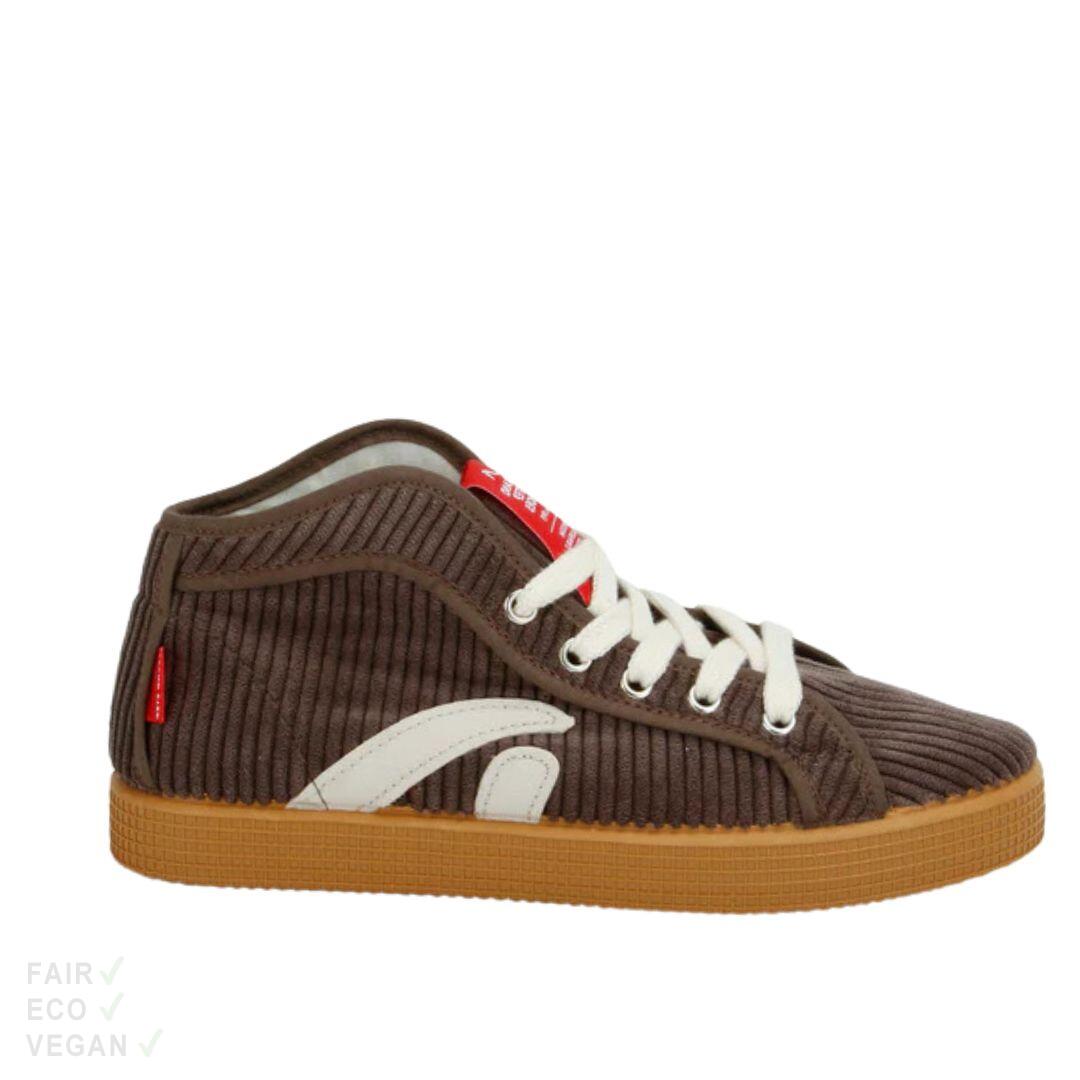 Grand Step Shoes Taylor High Top Sneaker Cord coffee