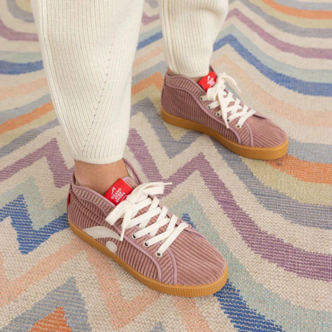 Grand Step Shoes Taylor High Top Sneaker Cord rose 40