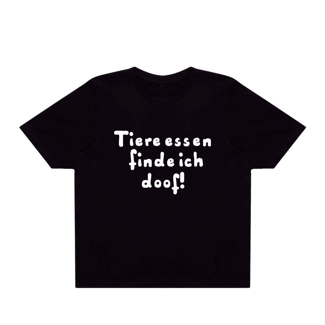 T-Shirt Boxy Tiere essen finde ich doof!