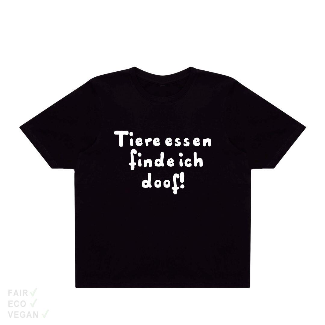 T-Shirt Boxy Tiere essen finde ich doof!