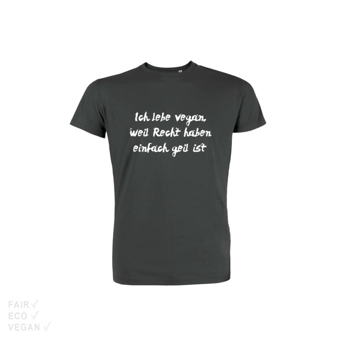 T-Shirt Ich lebe vegan... (ausverkauf Modell 2025)