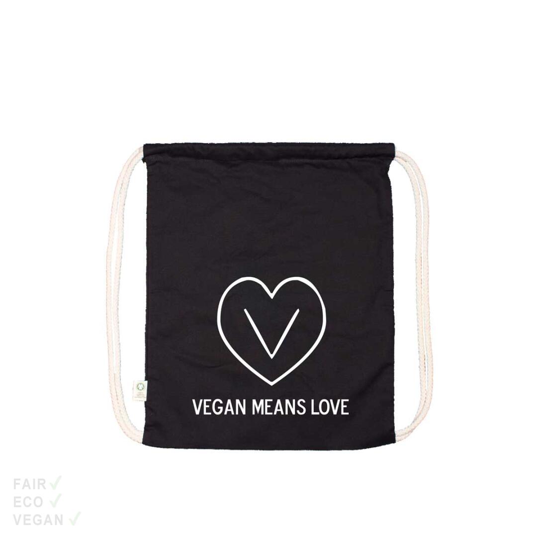 Gym Bag Vegan Means Love