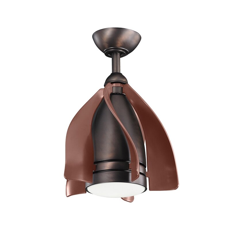 Design Deckenventilator Terna 38 cm LED dimmbar Bronze
