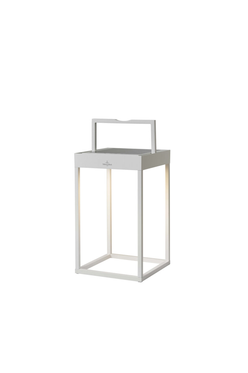 Villeroy & Boch Cannes LED Solar Laterne 30 cm weiß