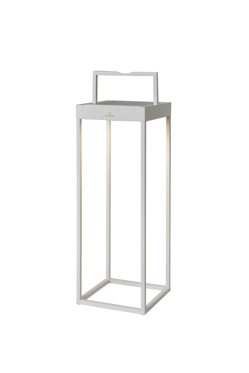 Villeroy & Boch Cannes LED Solar Laterne 50 cm weiß
