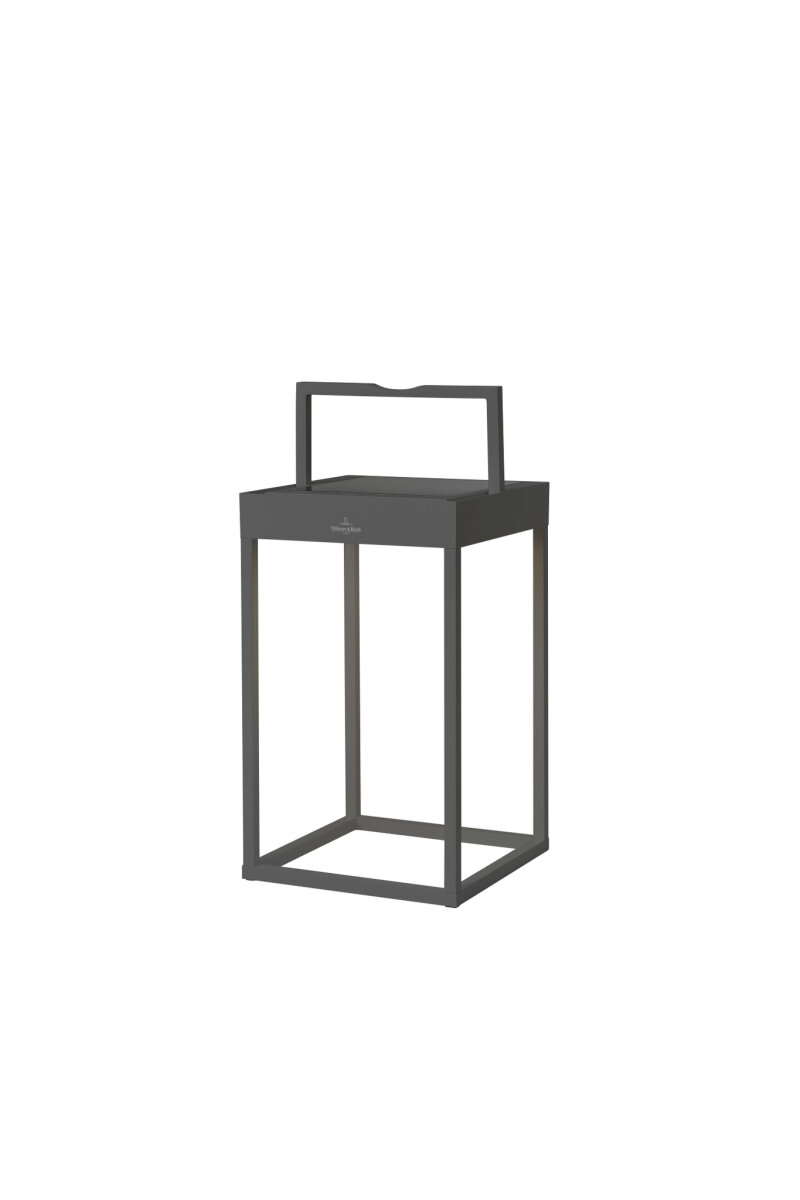 Villeroy & Boch Cannes LED Solar Laterne 30 cm anthrazit