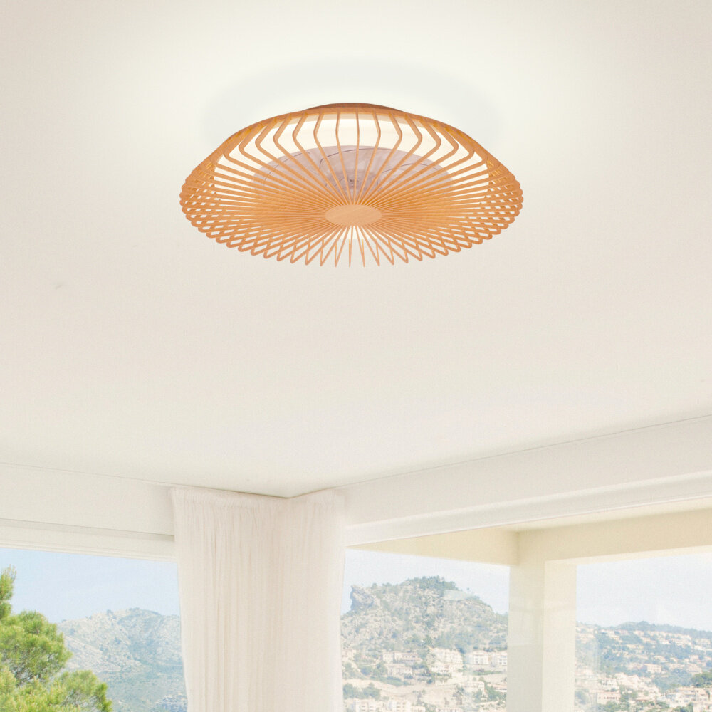 Mantra Himalaya Deckenventilator LED Fernbedienung dimmbar holz