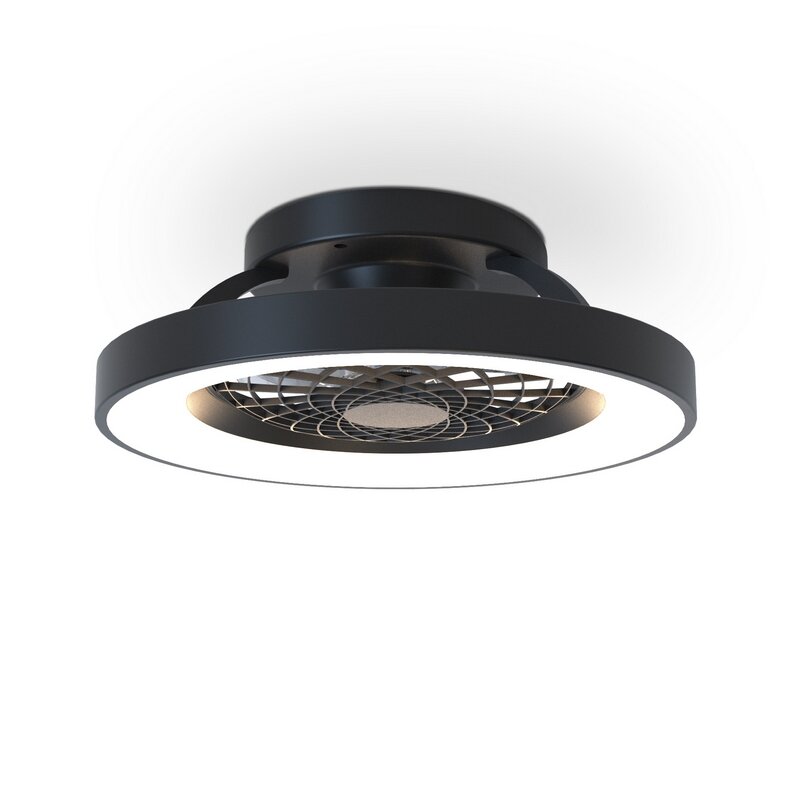 Mantra Tibet mini Deckenventilator LED Fernbedienung dimmbar schwarz