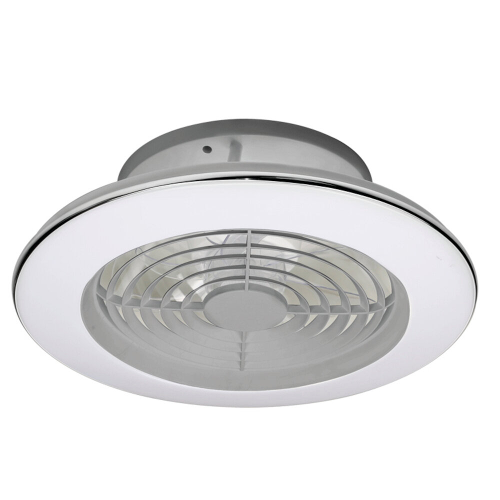 Mantra Alisio mini Deckenventilator LED Fernbedienung dimmbar silber
